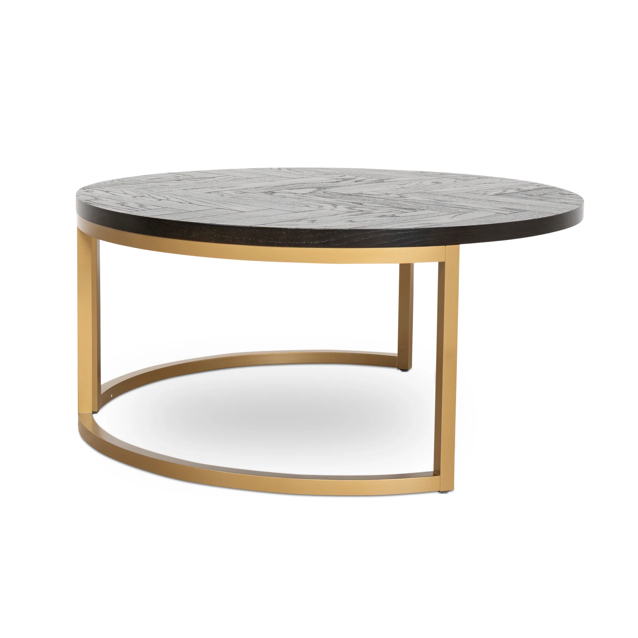 CCF10199-VN Nested Coffee Table - Peppercorn and Brass - Image 5