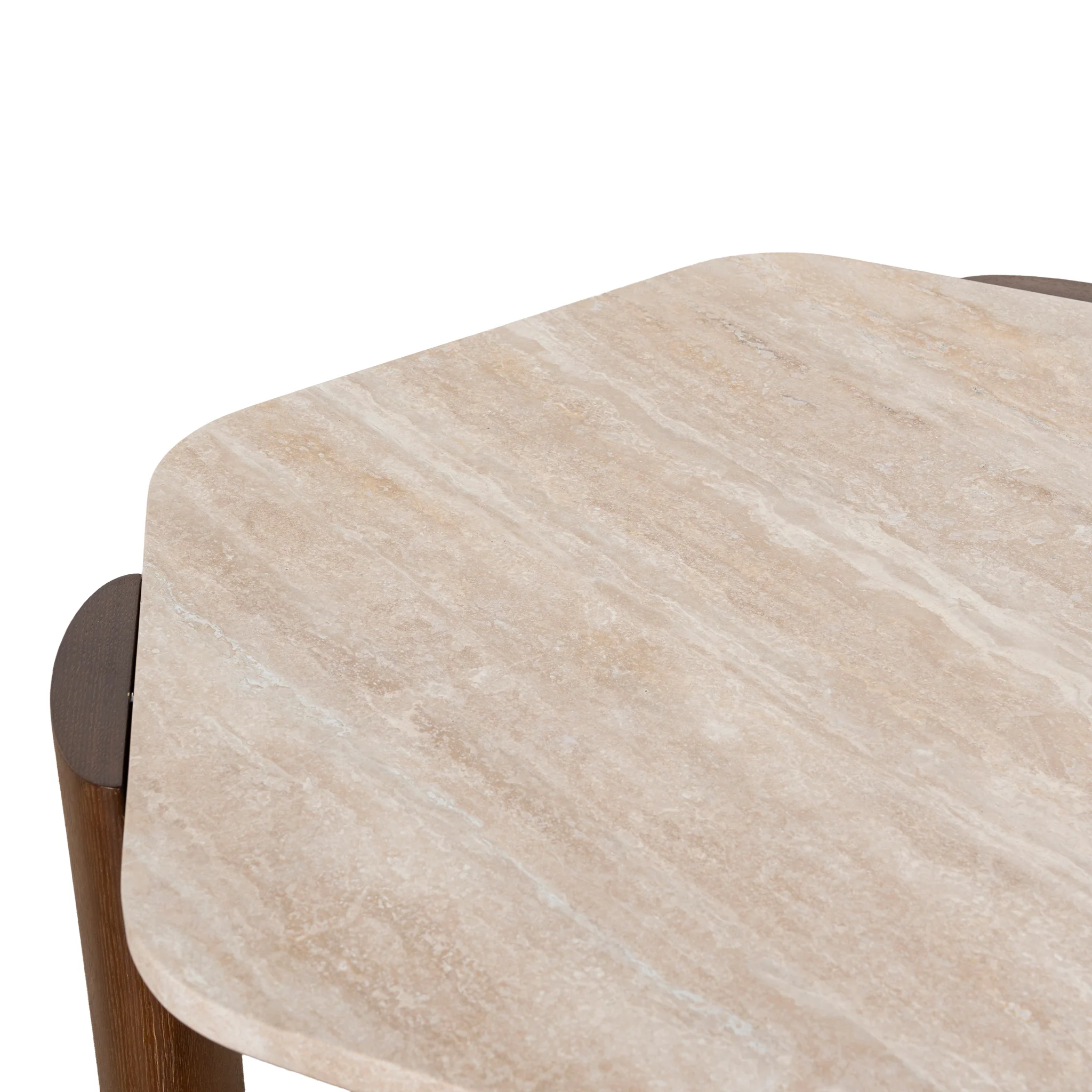 CCF10373-NY 100cm Travertine Coffee Table - Walnut - Image 13