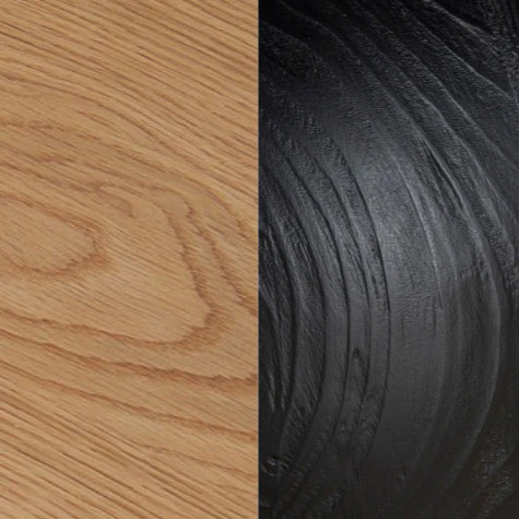 CCF10430-NI 100cm Round Travertine Coffee Table - Black - Image 15