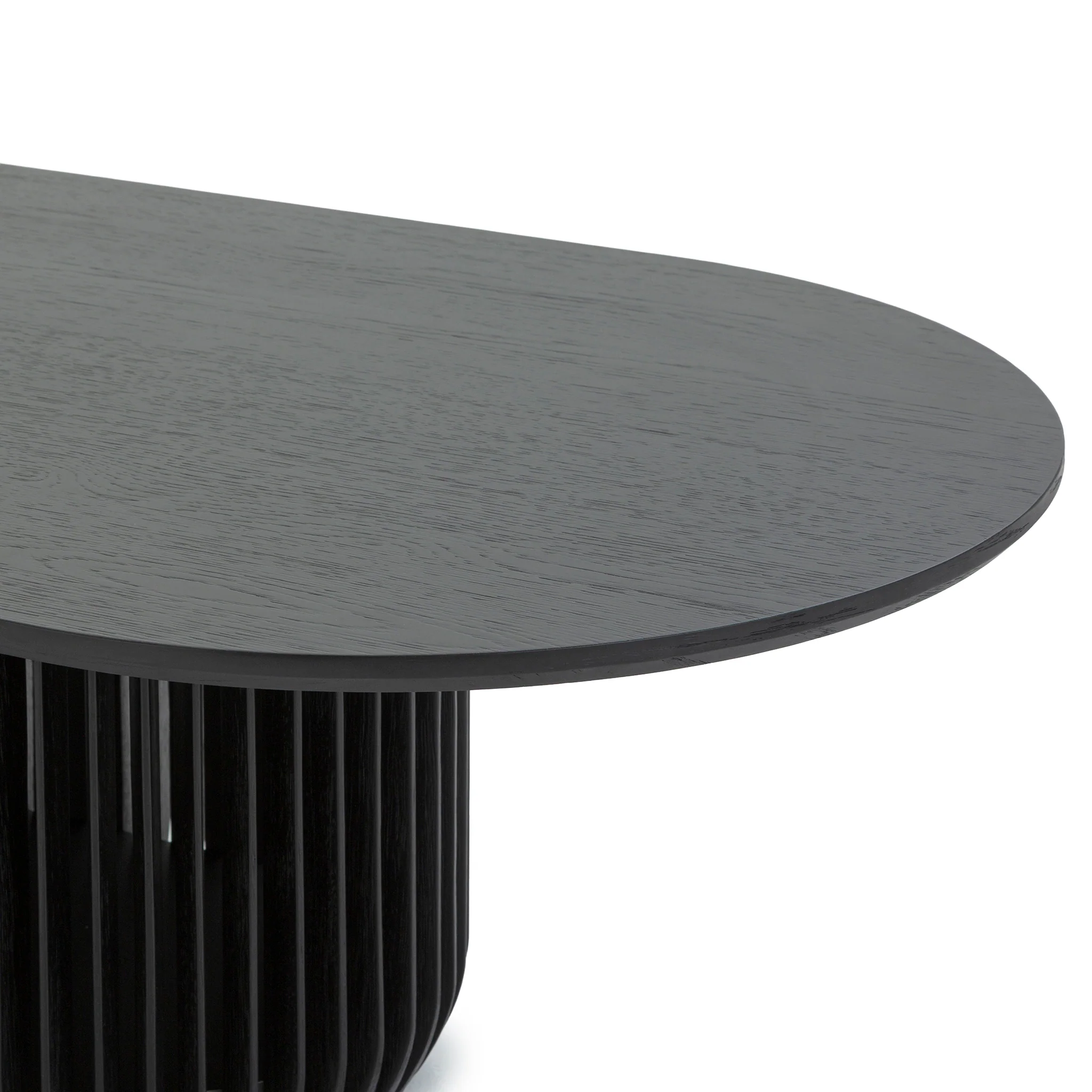 CCF10677-CU 1.3m Oval Coffee Table - Black Stain - Image 6