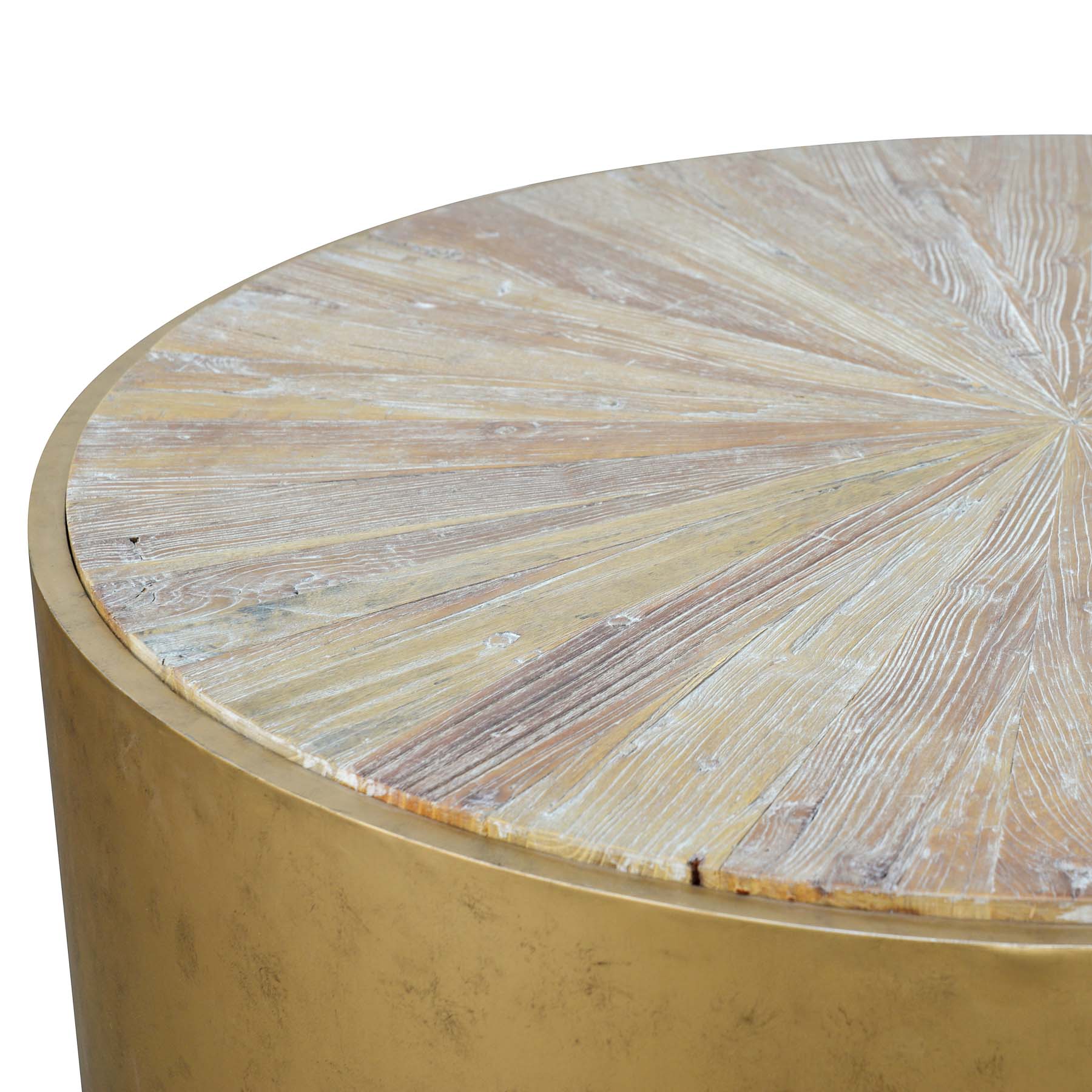 CCF1085-NI 1m Round Elm Coffee Table - Image 3