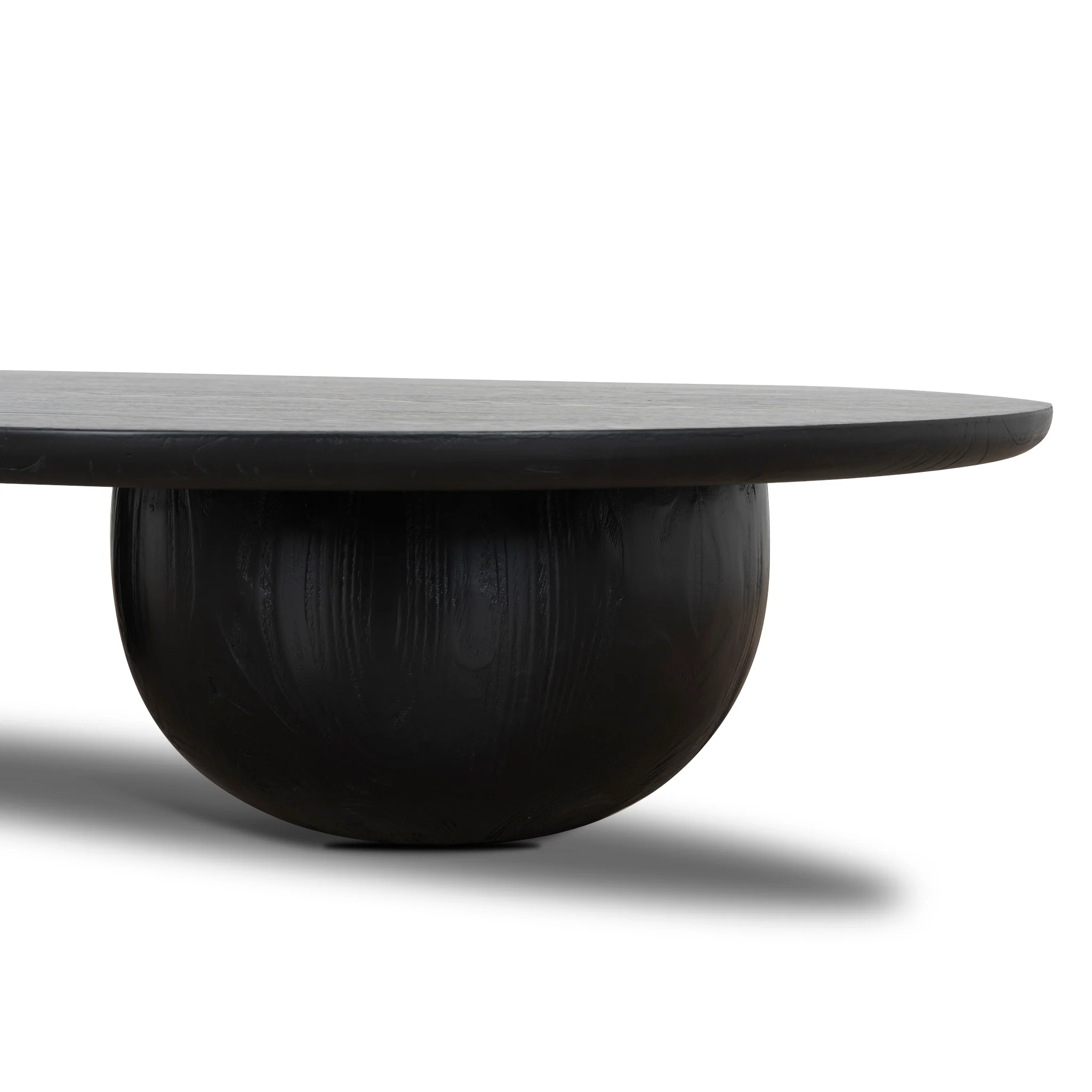 CCF10899-NI 1.3m Elm Coffee Table - Full Black - Image 5
