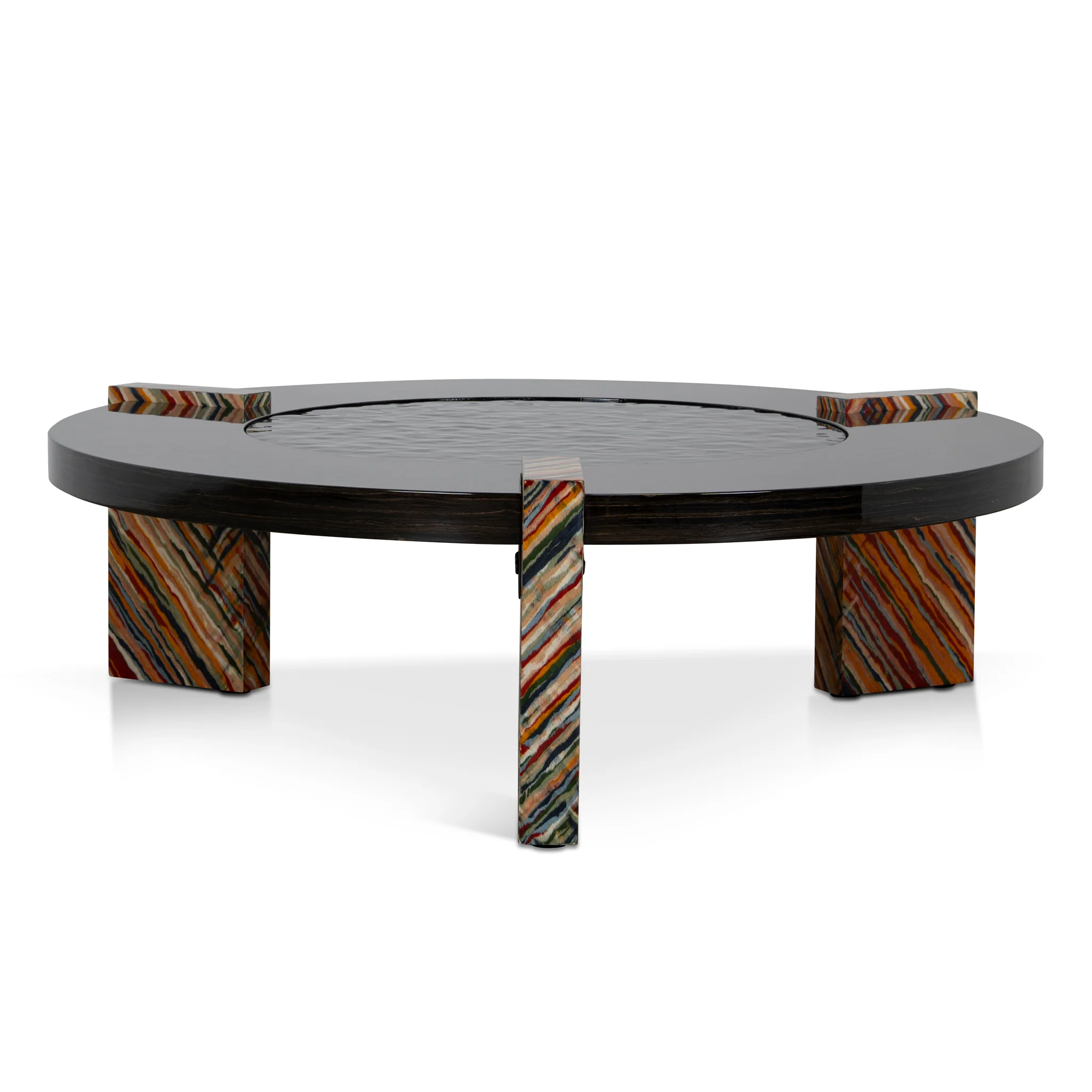 CCF12100-NY 93cm Round Coffee Table - Black - Image 3