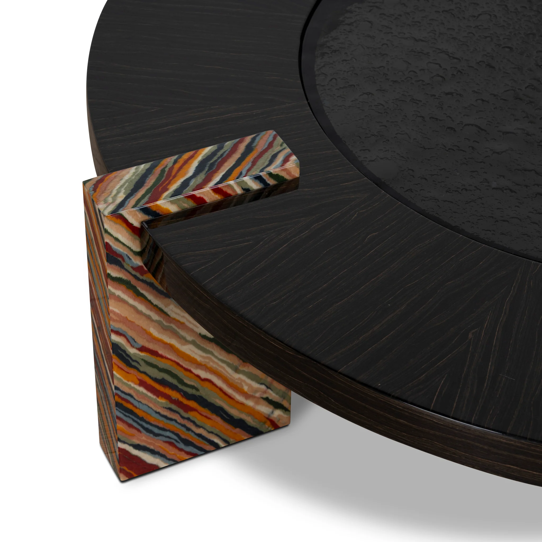 CCF12100-NY 93cm Round Coffee Table - Black - Image 7