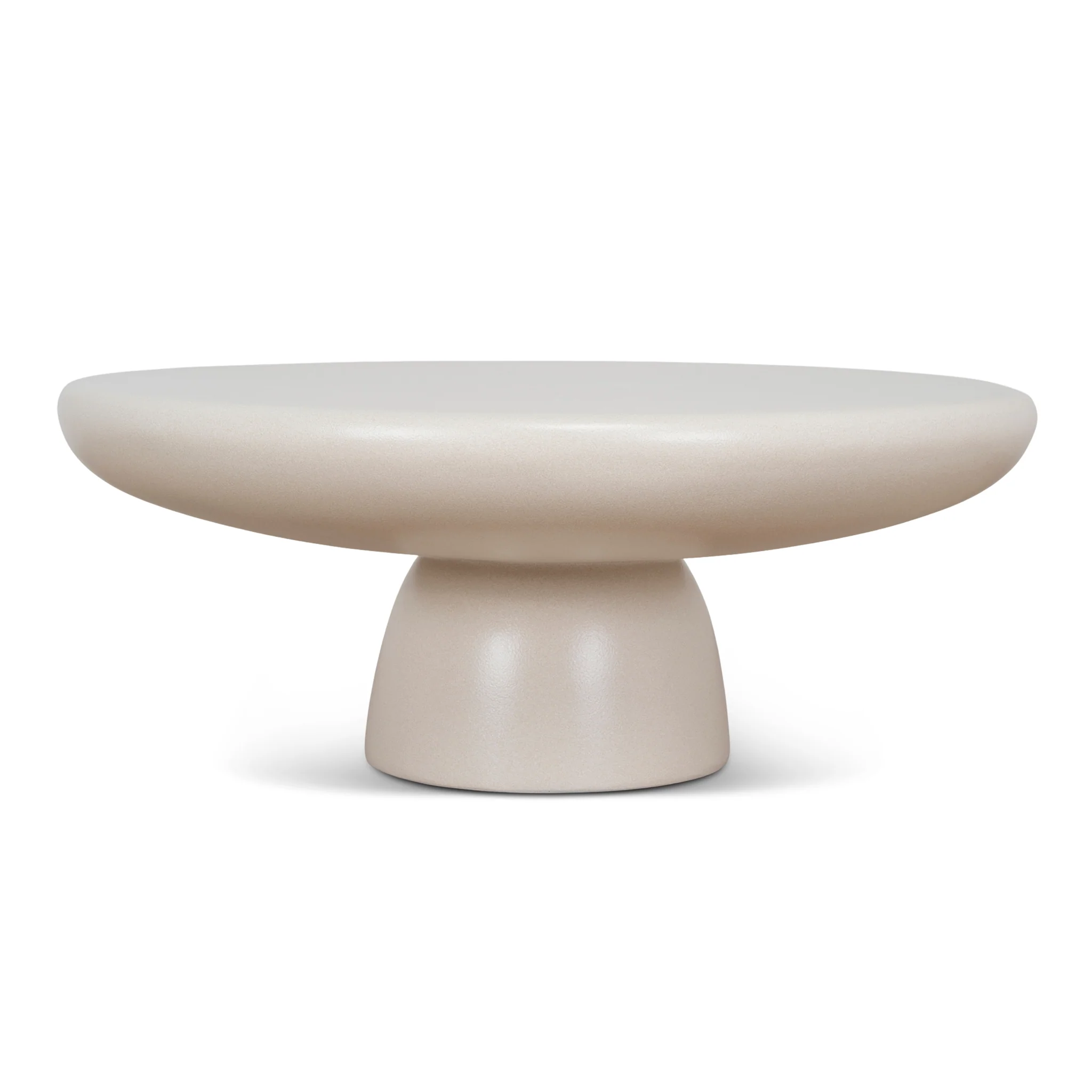 CCF12104-NY 80cm Round Coffee Table - Ivory Beige - Image 3