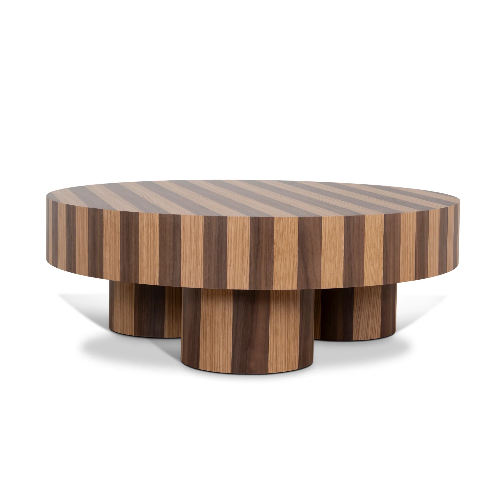 CCF12116-CN 1m Round Coffee Table - Two Tone Natural - Image 3