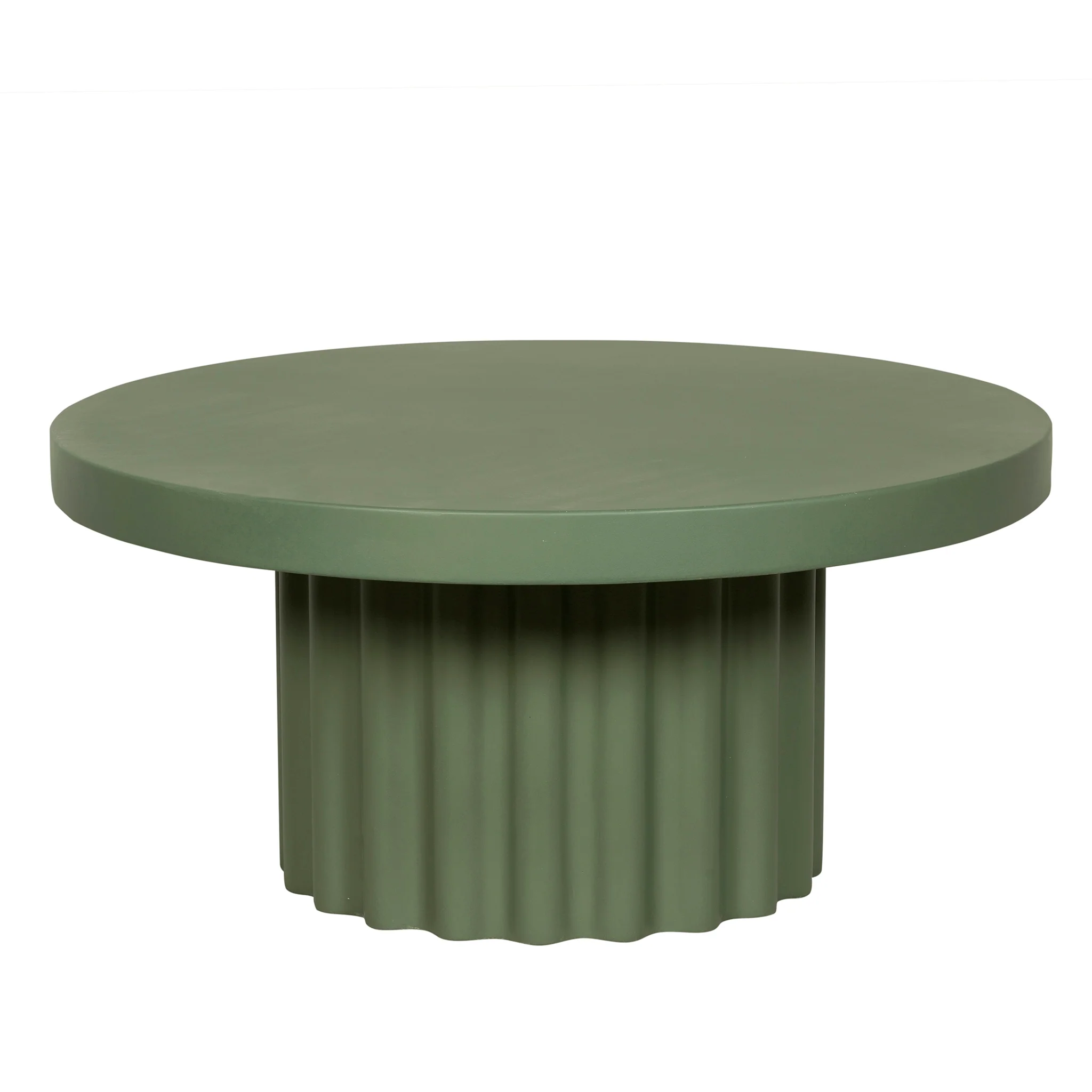 CCF12296-CO 90cm Concrete Coffee Table - Green - Image 2