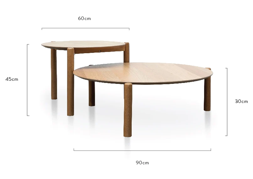 CCF2814-KD-CF2815-KD - Nest of Coffee tables - Natural - Image 9