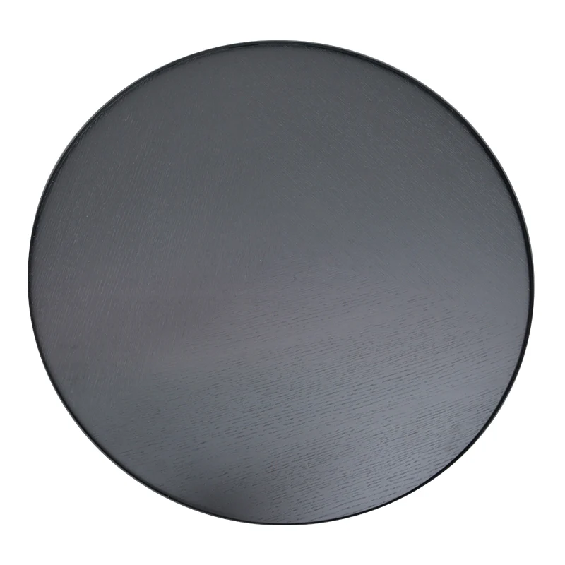 CCF391L-BB 90cm Round Coffee Table - Black Oak Top - Black Frame - Last one - Image 5