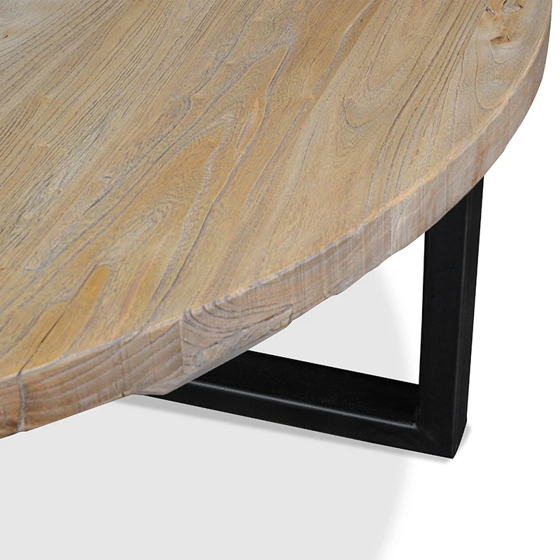 CCF425 Reclaimed 100cm Round Coffee Table - Image 7