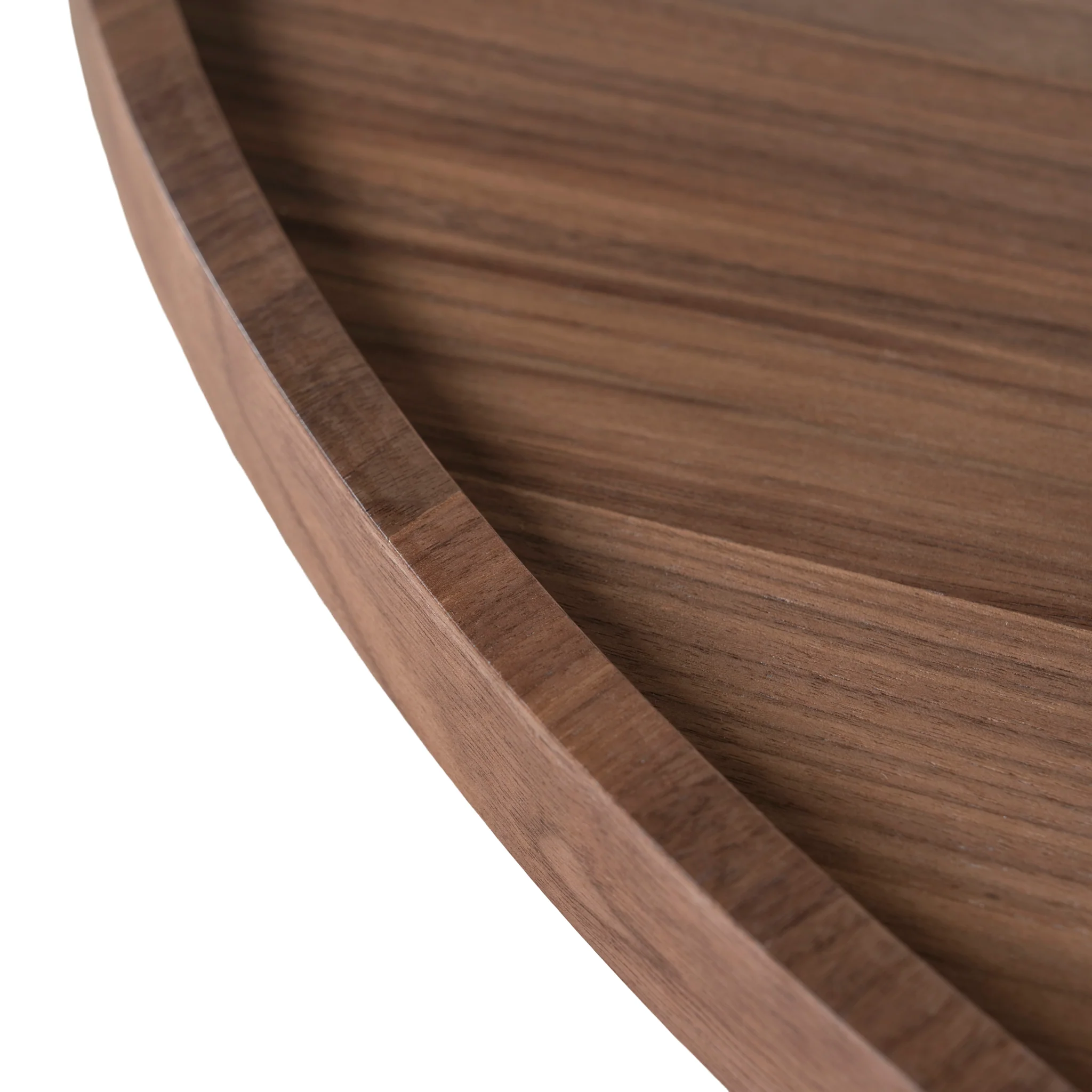 CCF10939-CN 1.1m Wooden Round Coffee Table - Walnut - Image 11