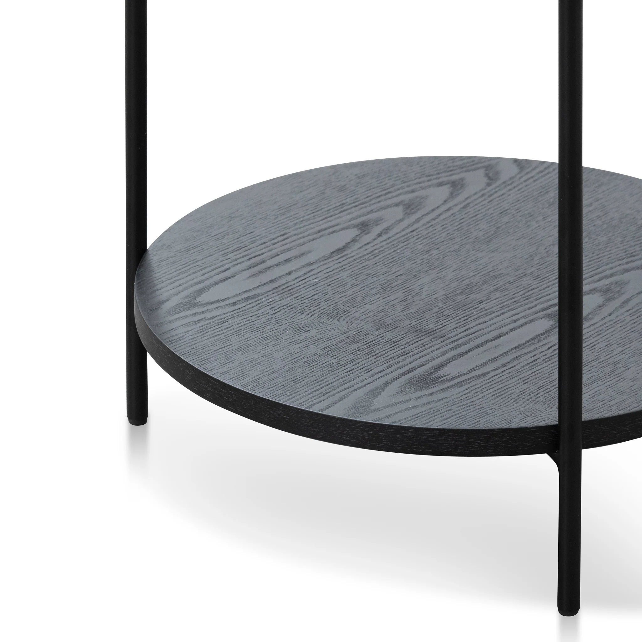 CCF6847-DW 44cm Round Side Table - Full Black - Image 3