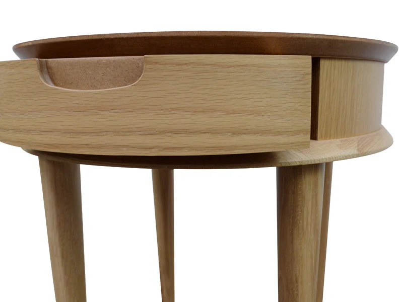 CCF692-VN Lamp Side Table with Drawers - Natural - Image 4
