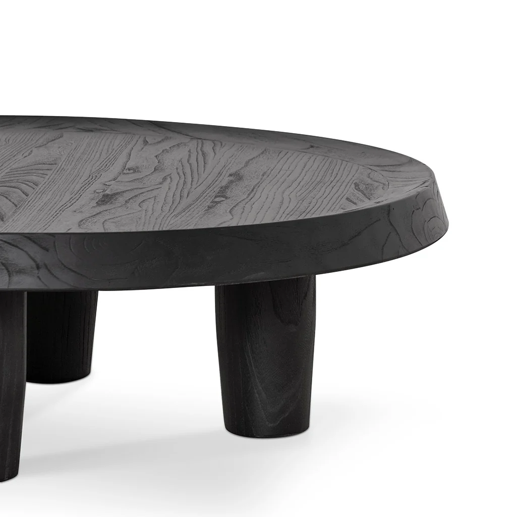 CCF6952-NI 100cm Round Coffee Table - Black - Image 6