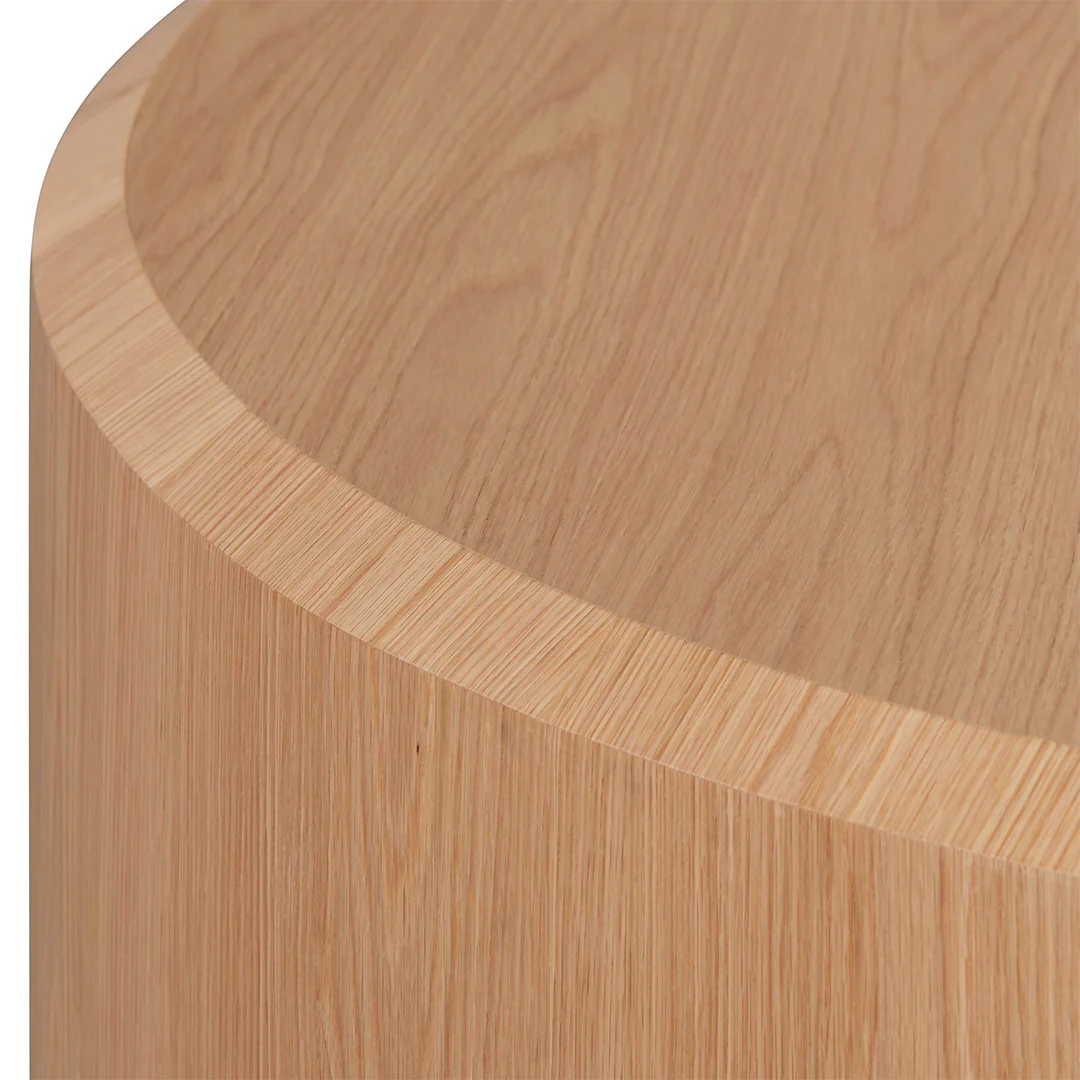 CCF8073-CN 1.5m Round Plinth - Natural Oak - Image 4