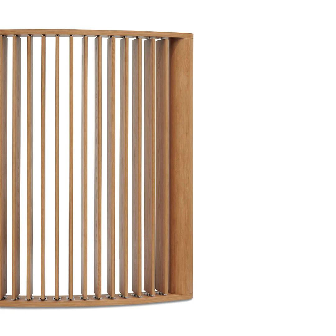 CCF8491-CN 3m Curved Wall Stand - Natural Oak - Image 3