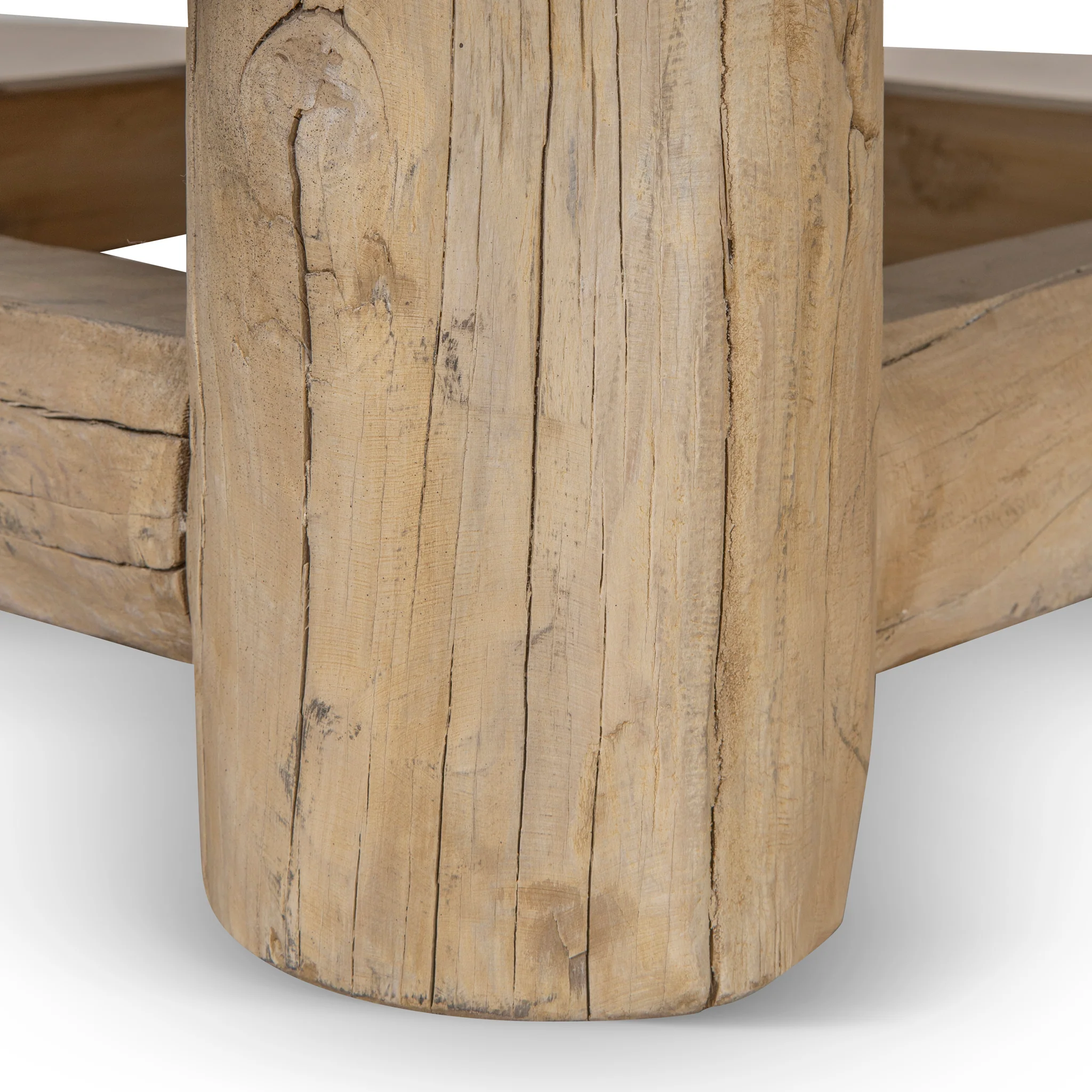 CCF8657-NA 100cm Elm Round Coffee Table - Natural - Image 8