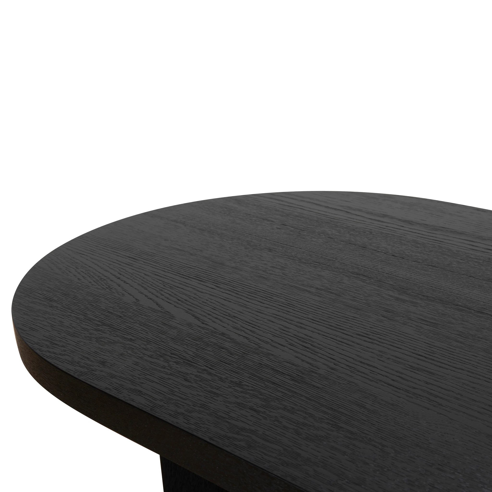 CCF8704-VA 1.3m Pill Shape Coffee Table - Textured Espresso Black - Image 7