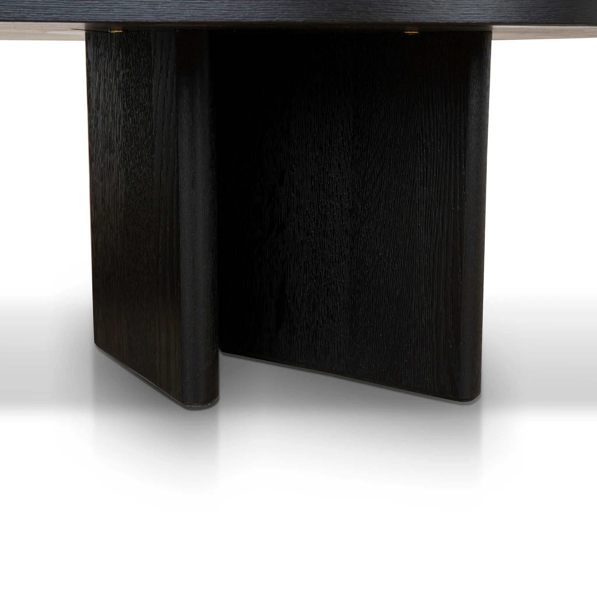 CCF8704-VA 1.3m Pill Shape Coffee Table - Textured Espresso Black - Image 8