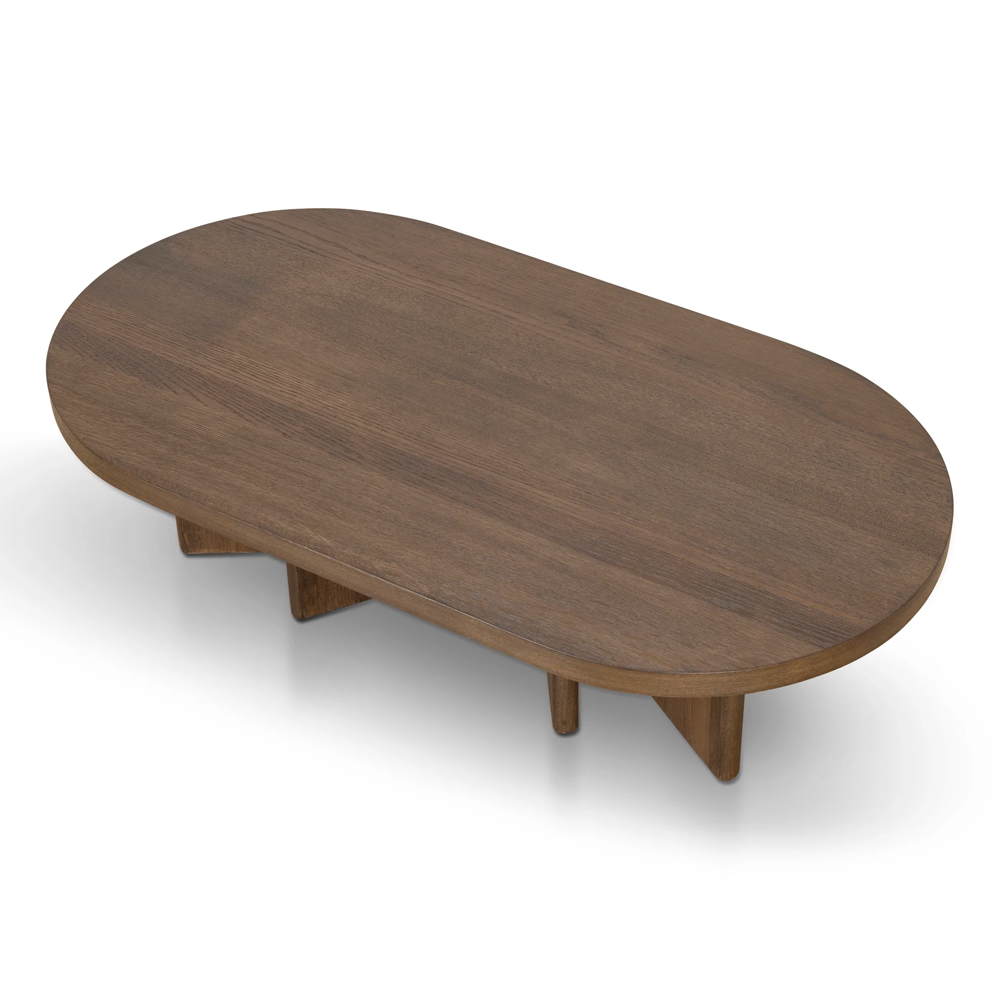 CCF8705-VA 1.3m Pill Shape Coffee Table - Caramel Oak - Image 5