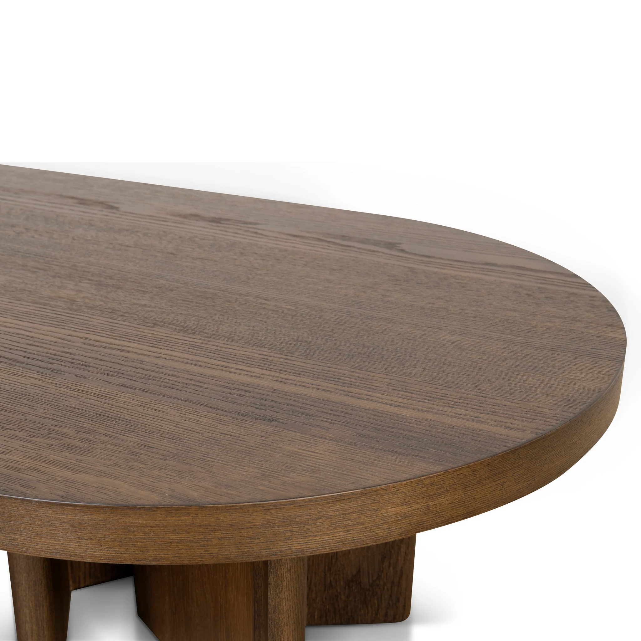 CCF8705-VA 1.3m Pill Shape Coffee Table - Caramel Oak - Image 9