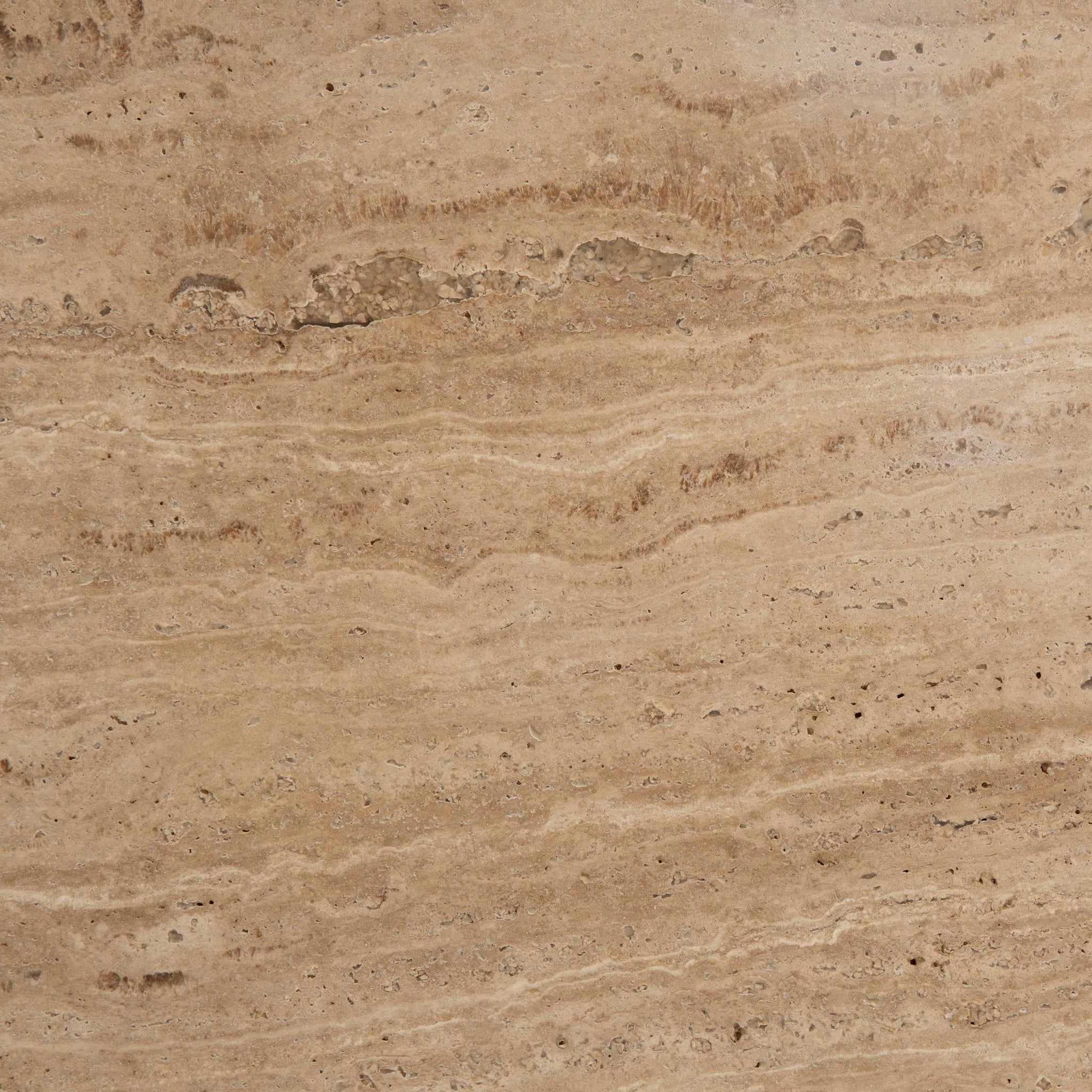 CCF8724-RB 89cm Travertine Top Round Coffee Table - Walnut - Image 9