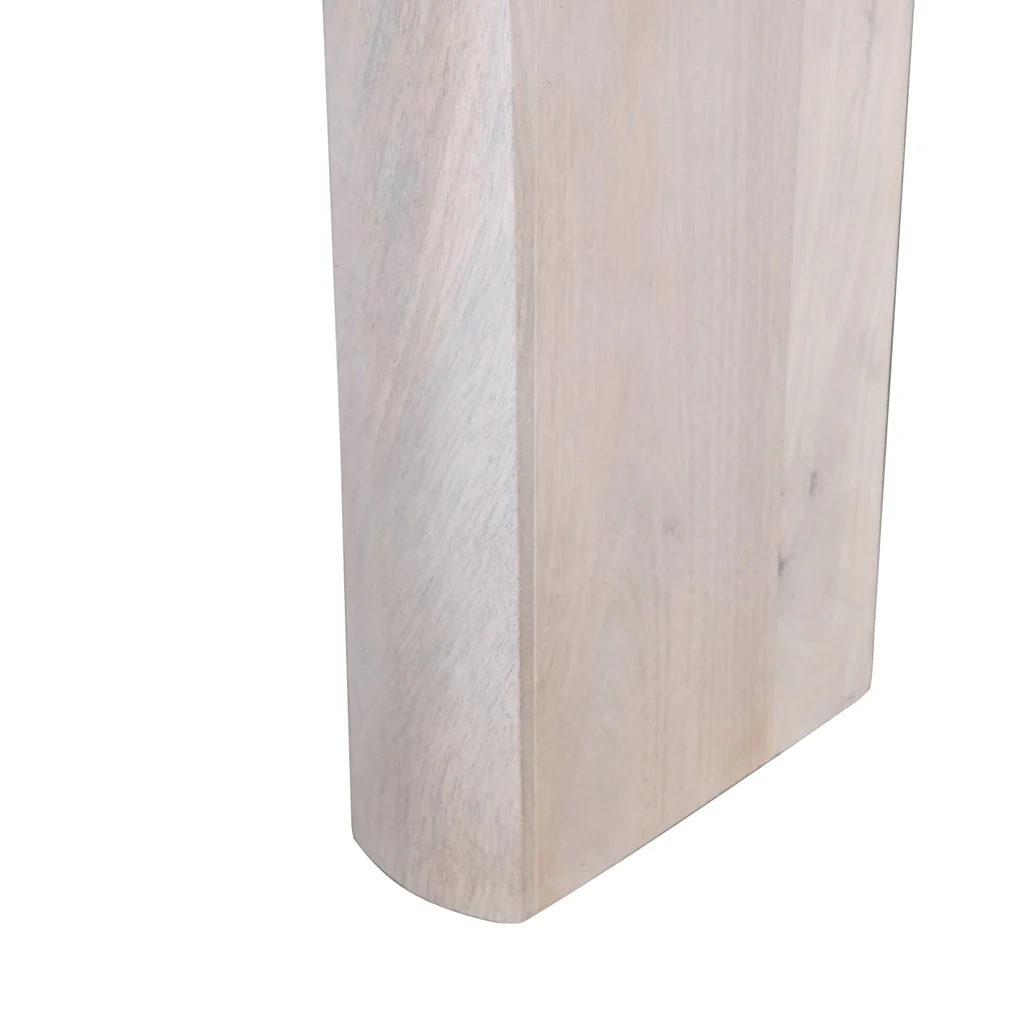 CCF8729-RB 1.2m Travertine Top Coffee Table - White Base - Image 11
