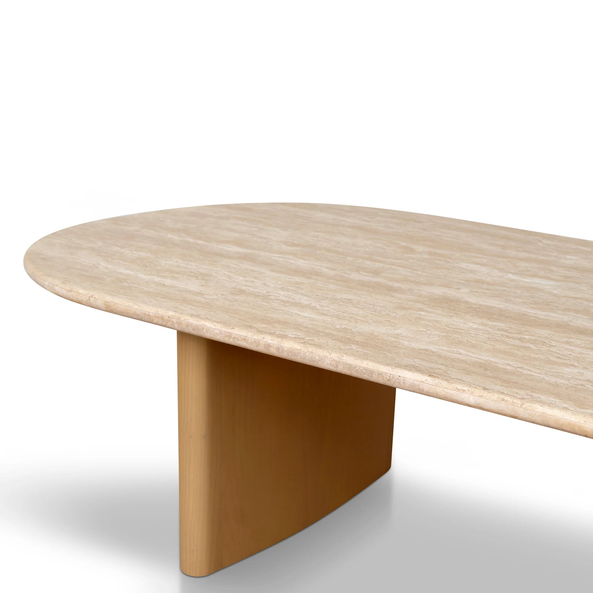CCF8739-KK 1.5m Travertine Top Coffee Table - Creme Ash - Image 6