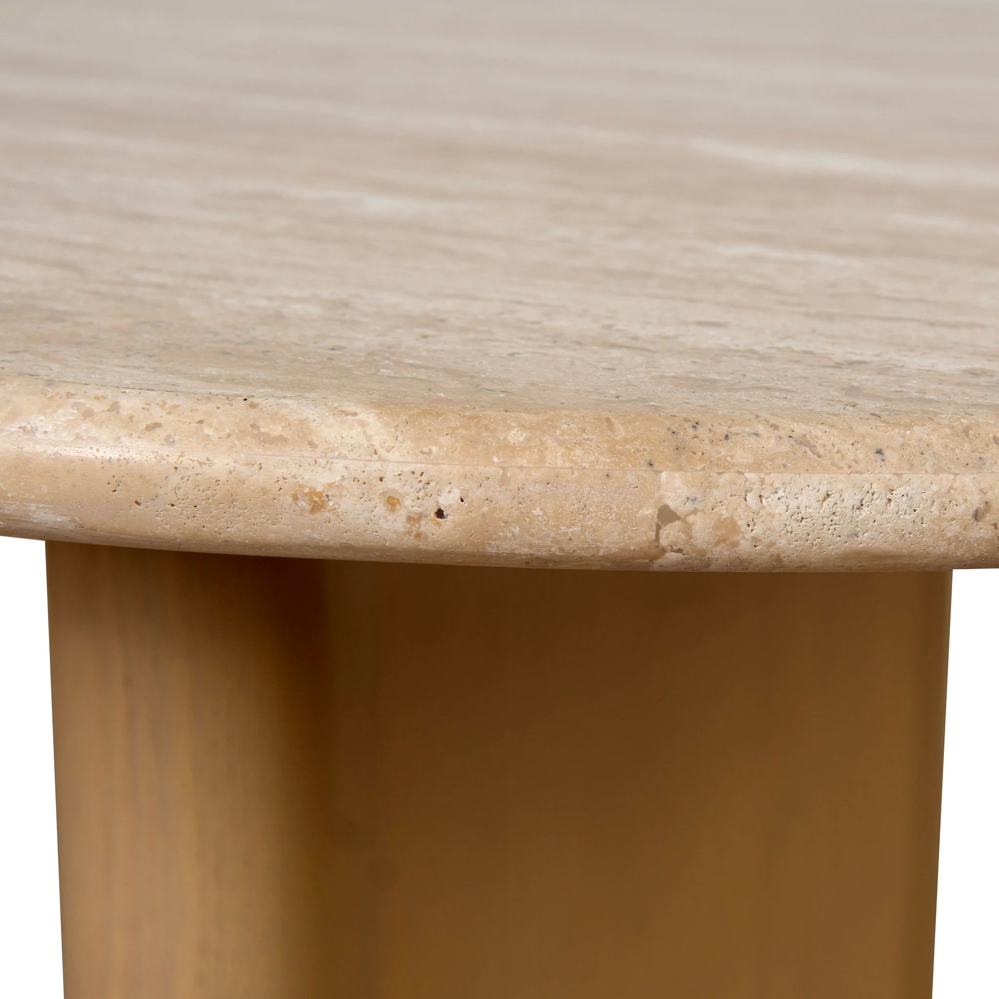CCF8739-KK 1.5m Travertine Top Coffee Table - Creme Ash - Image 7