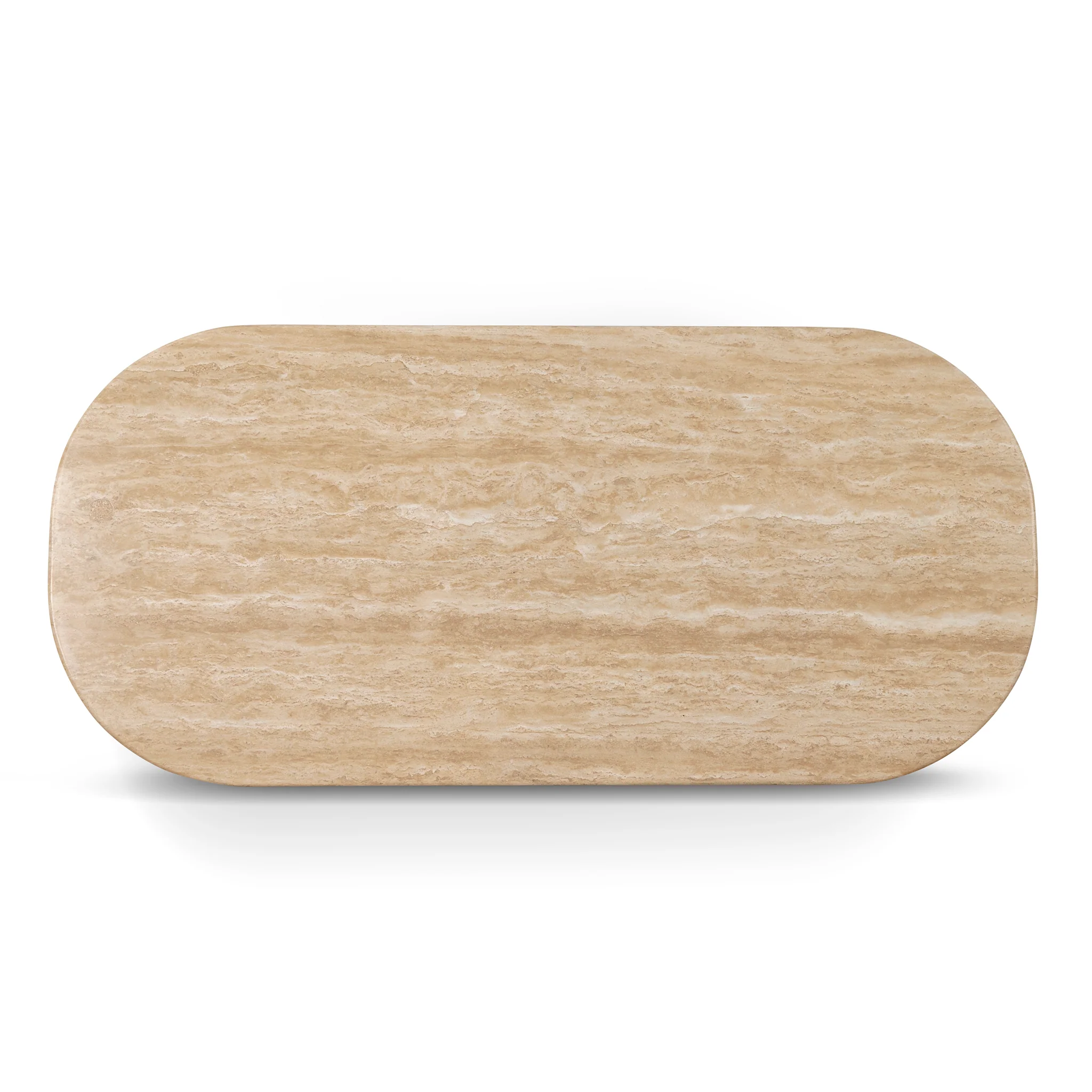 CCF8739-KK 1.5m Travertine Top Coffee Table - Creme Ash - Image 8