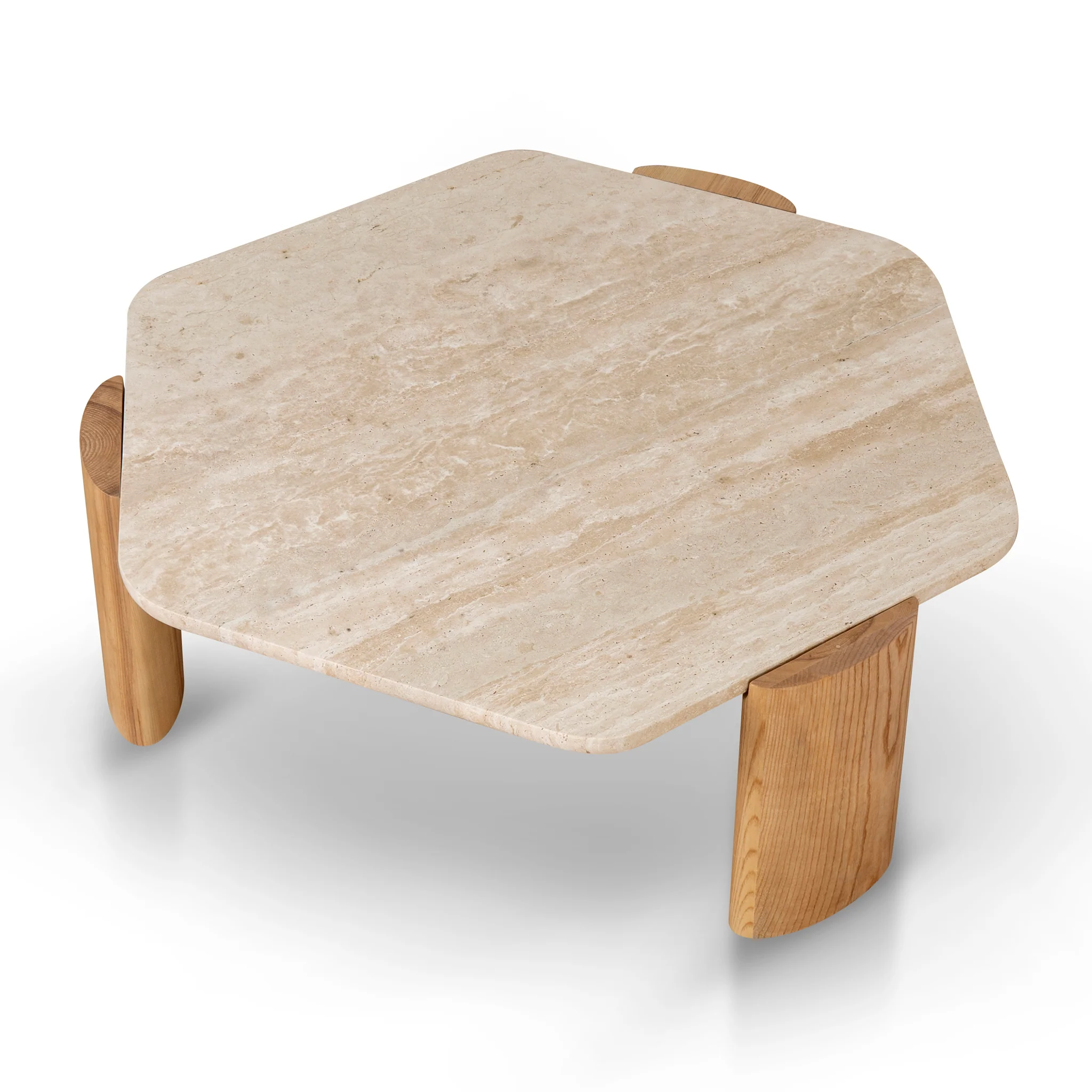 CCF8791-NY 100cm Travertine Coffee Table - Natural - Image 3