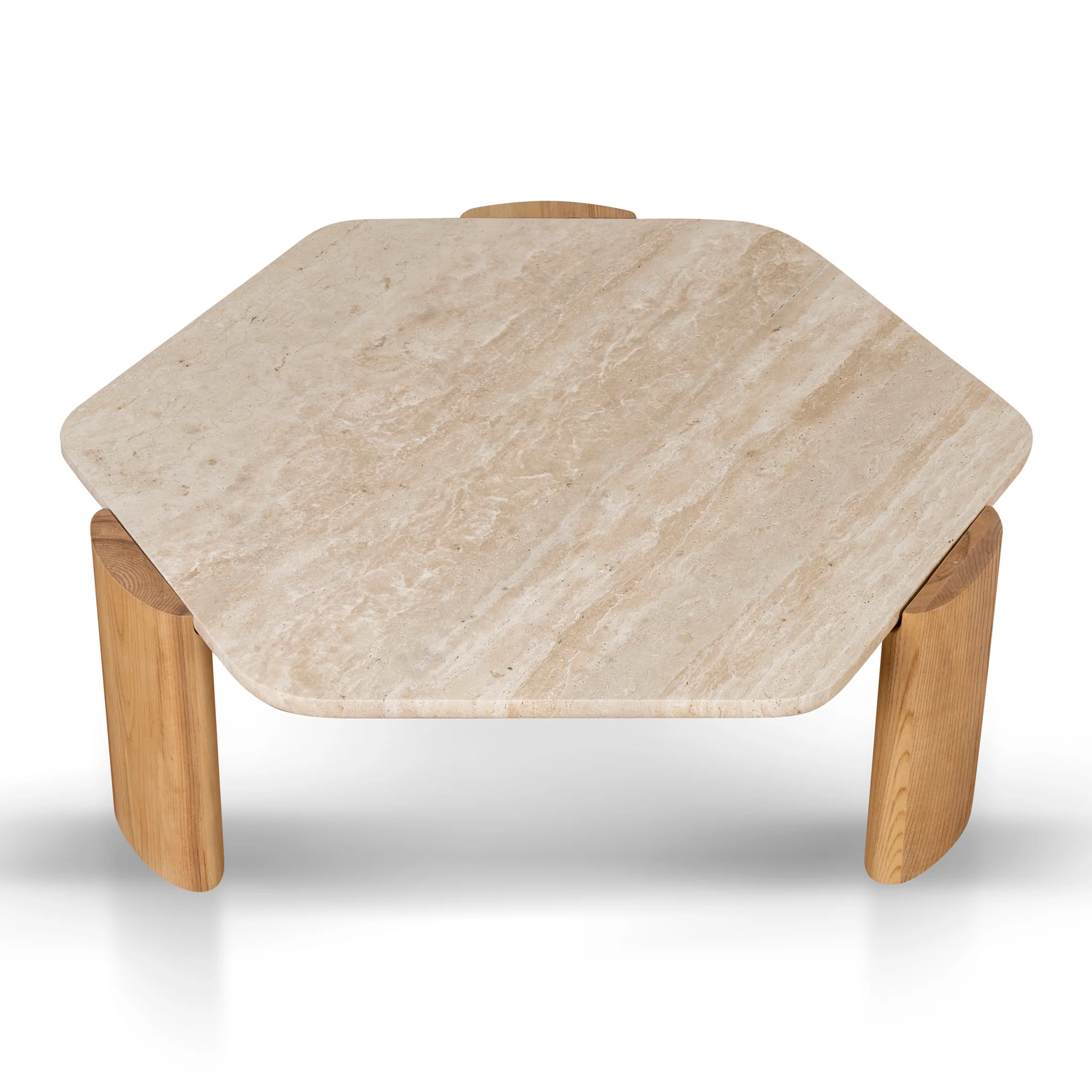CCF8791-NY 100cm Travertine Coffee Table - Natural - Image 4
