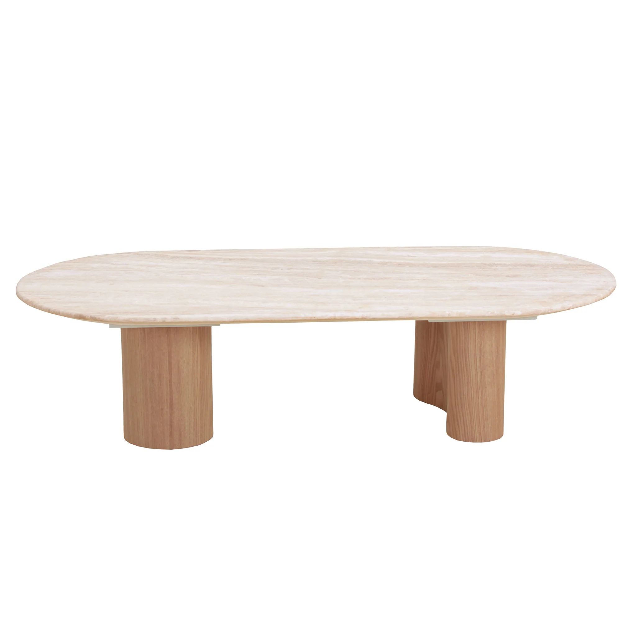 CCF8933-DW 1.5m Travertine Top Coffee Table - Natural - Image 2
