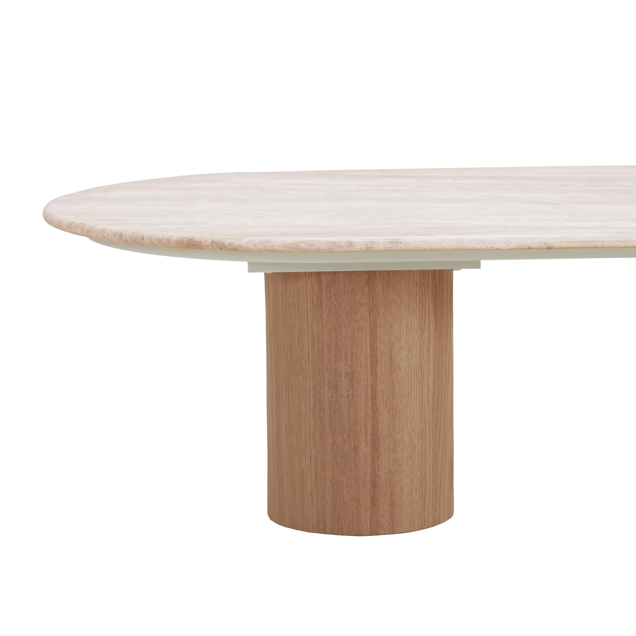 CCF8933-DW 1.5m Travertine Top Coffee Table - Natural - Image 4