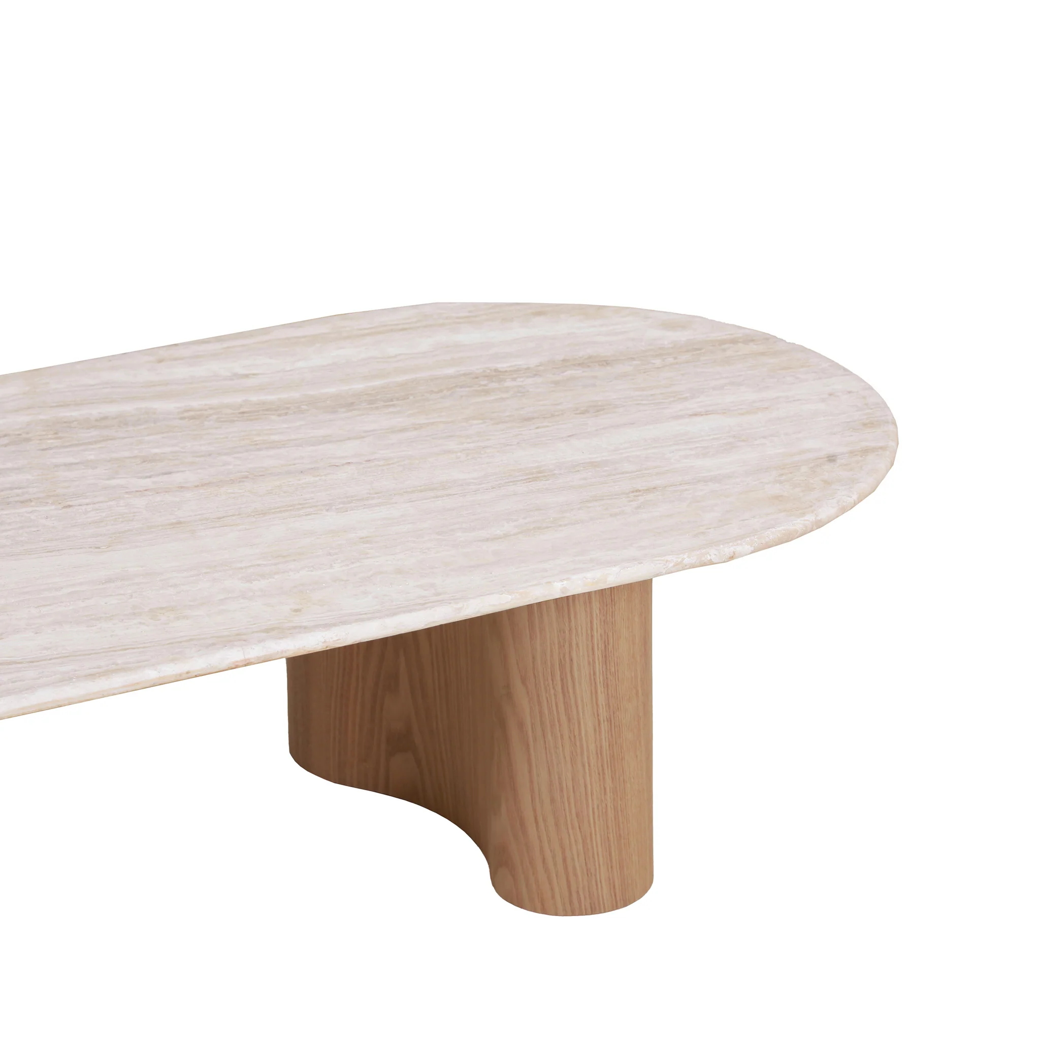 CCF8933-DW 1.5m Travertine Top Coffee Table - Natural - Image 5
