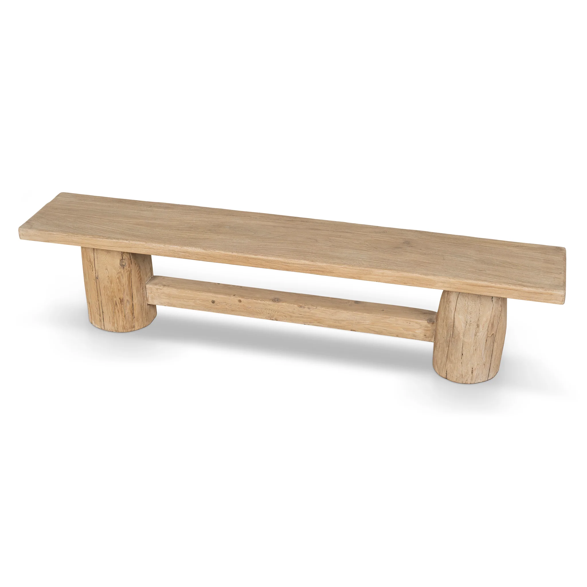 CDB10234-NA 2.06m Elm Bench - Natural - Image 3