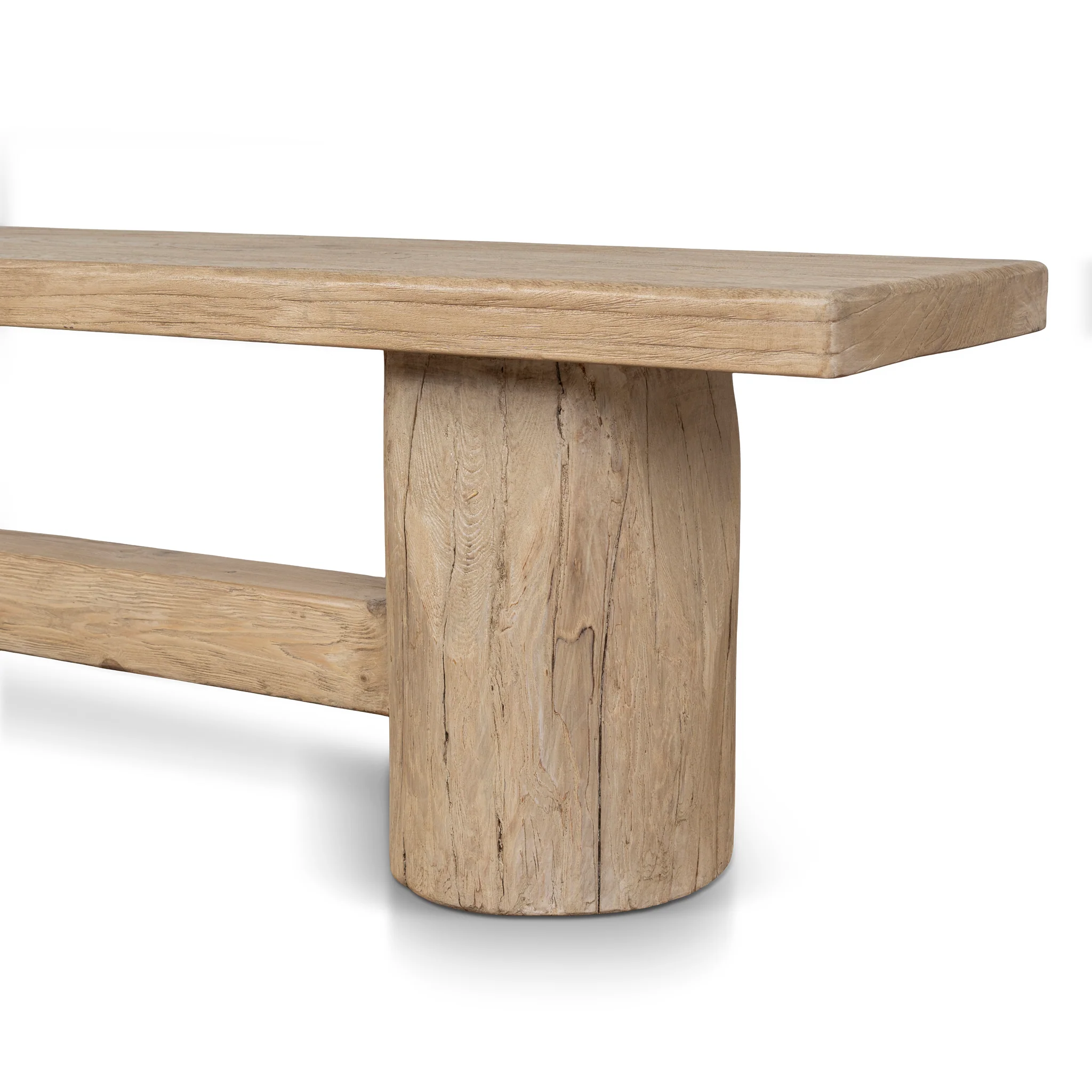 CDB10234-NA 2.06m Elm Bench - Natural - Image 4
