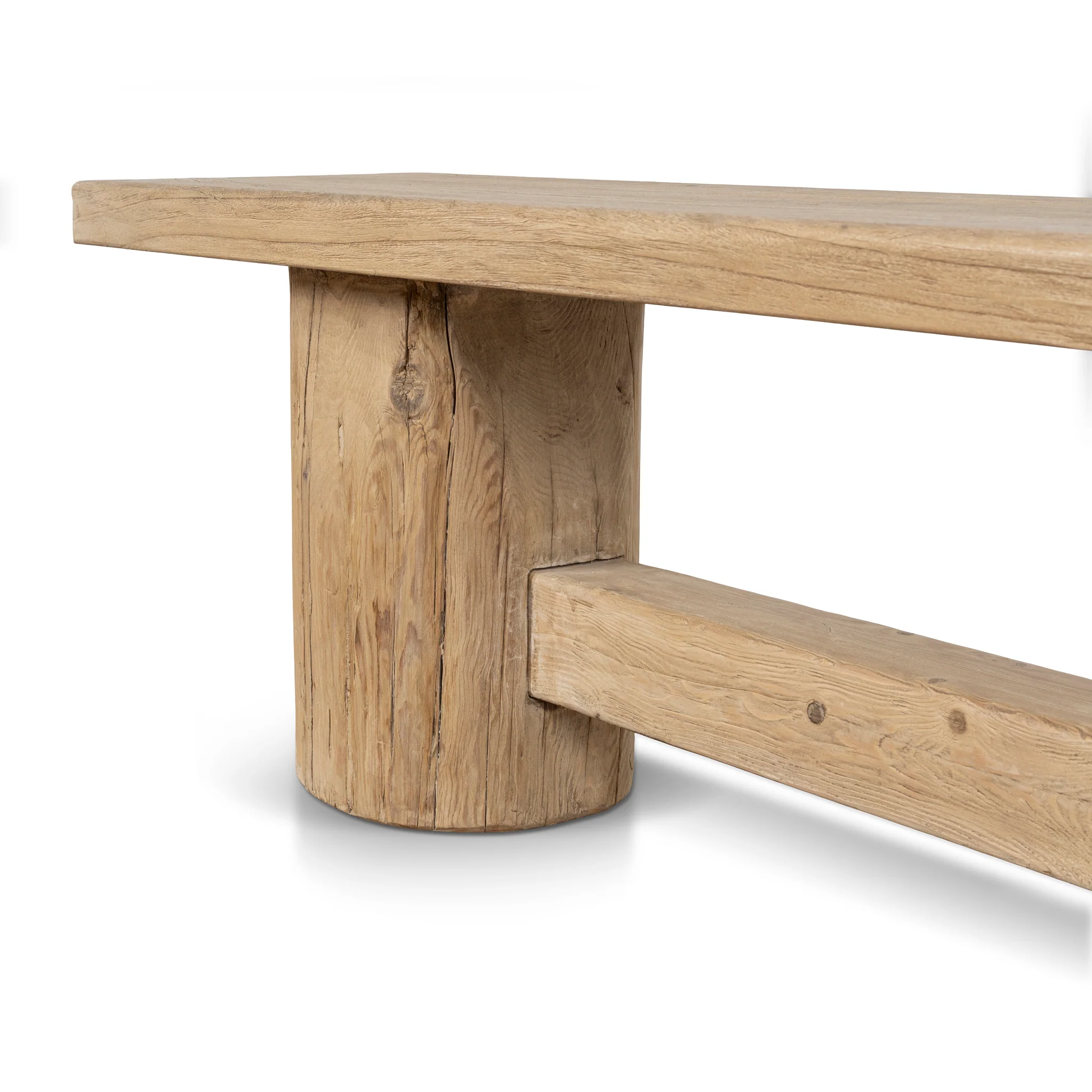 CDB10234-NA 2.06m Elm Bench - Natural - Image 5