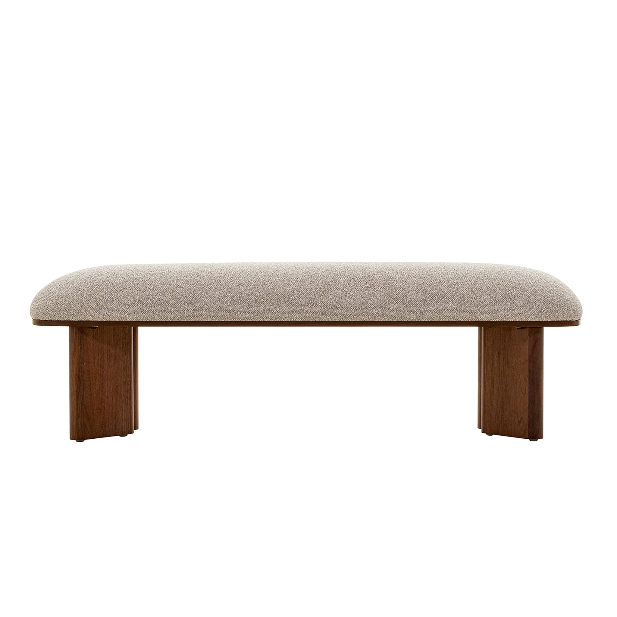 CDB10240-IG Walnut Bench - Clay Grey - Image 3