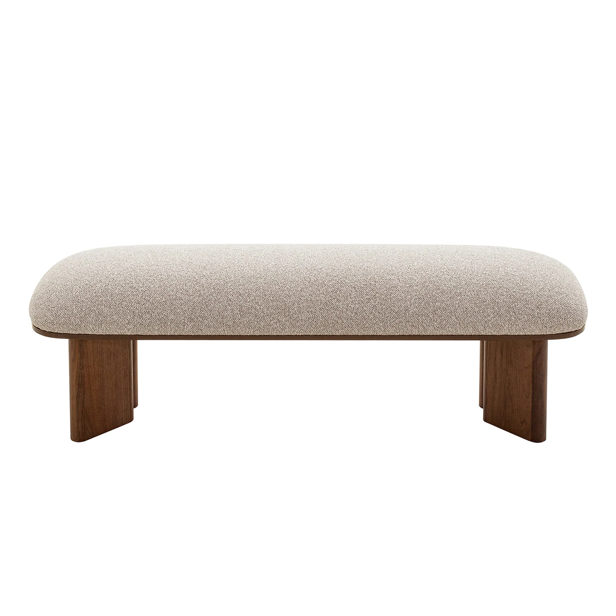 CDB10240-IG Walnut Bench - Clay Grey - Image 4