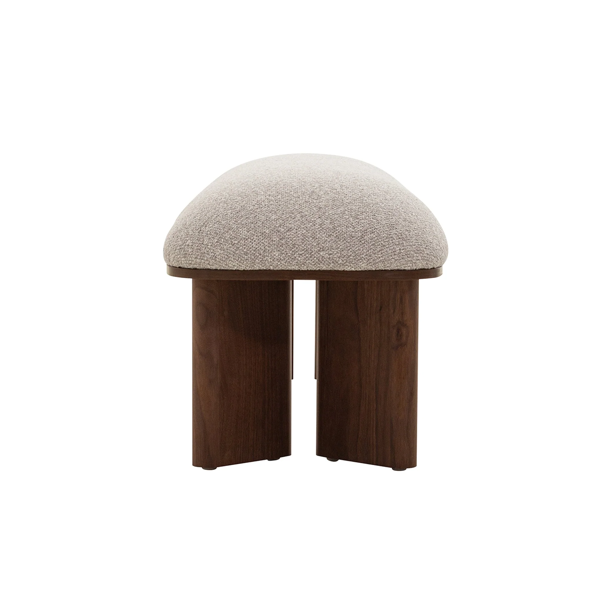 CDB10240-IG Walnut Bench - Clay Grey - Image 6