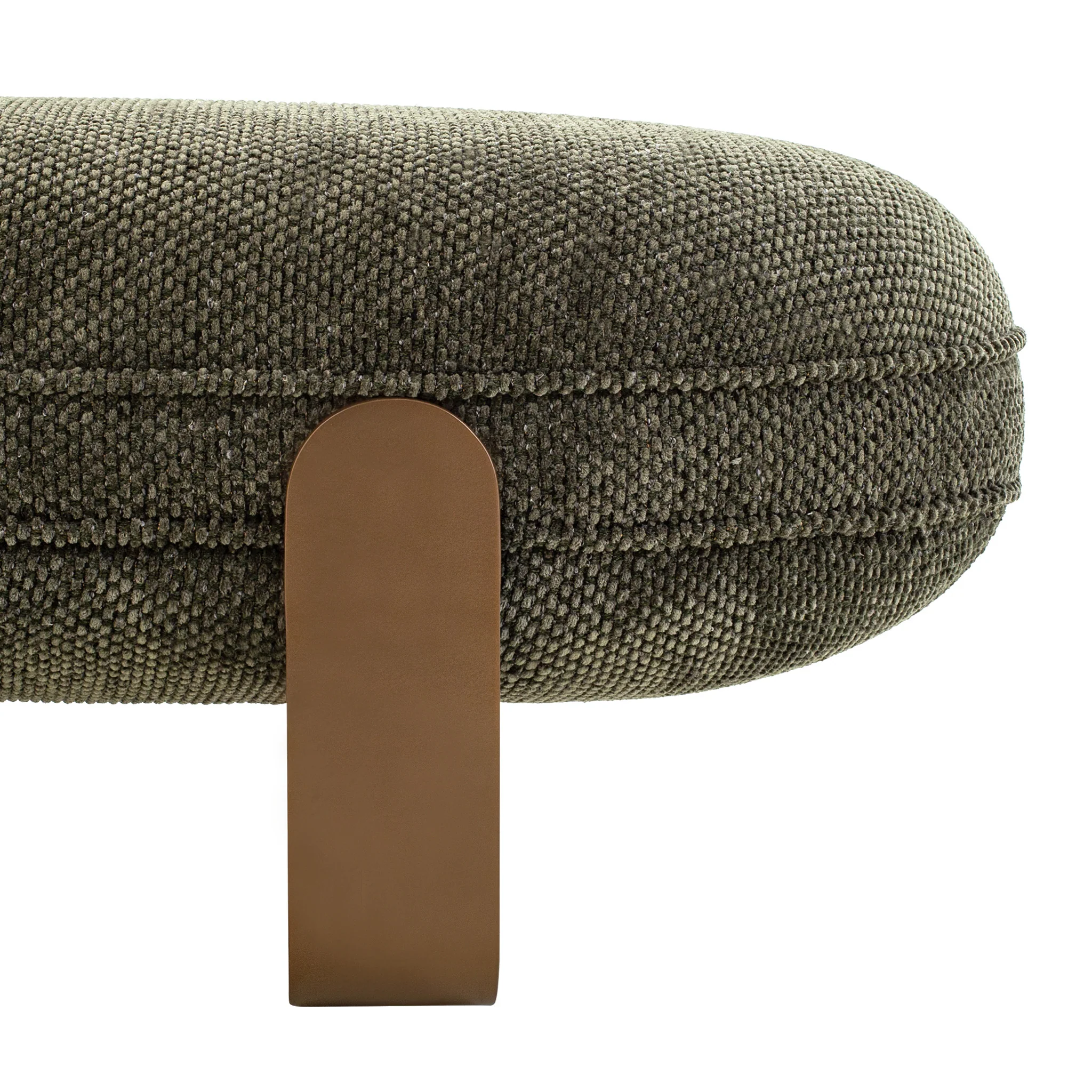 CDB12561-IG 1.5m Long Bench - Woven Green - Image 6
