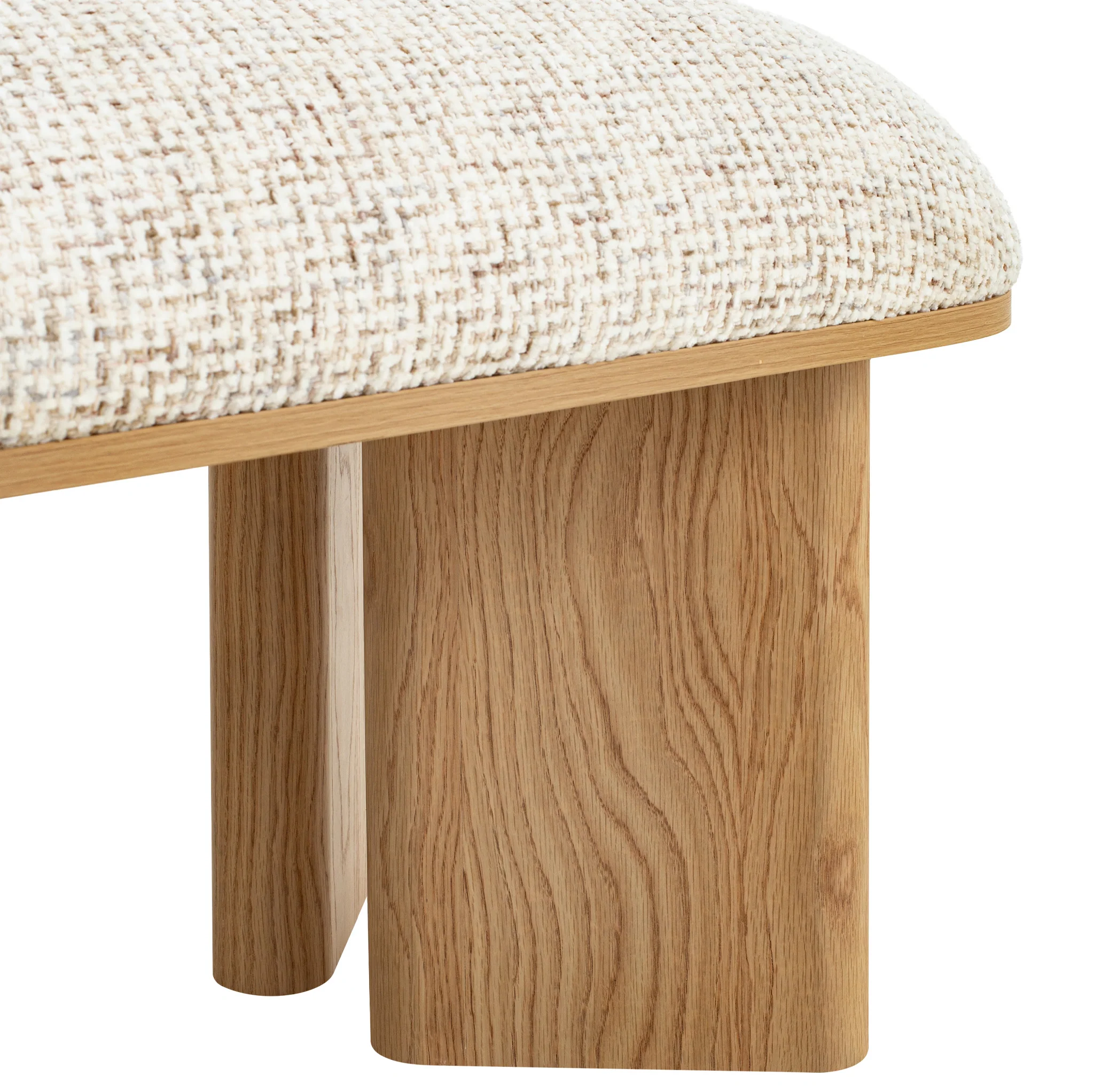 CDB12566-IG 1.5m Natural Bench - Plush Beige - Image 6