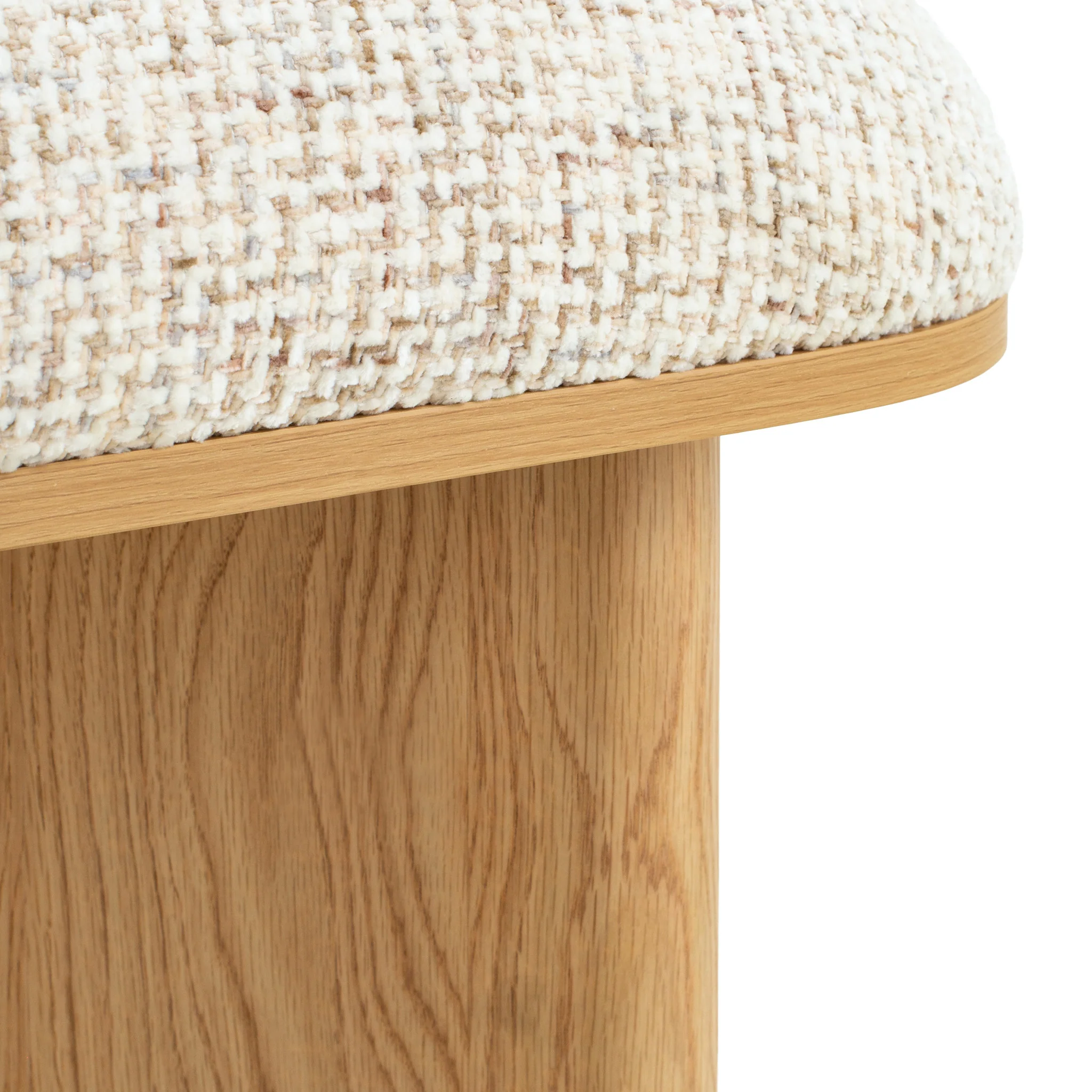 CDB12566-IG 1.5m Natural Bench - Plush Beige - Image 7