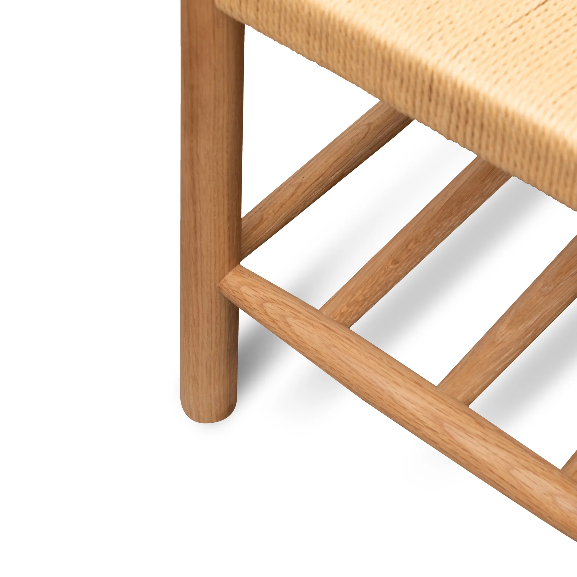 CDB2974-OW 110cm Oak Bench - Natural Seat - Image 4