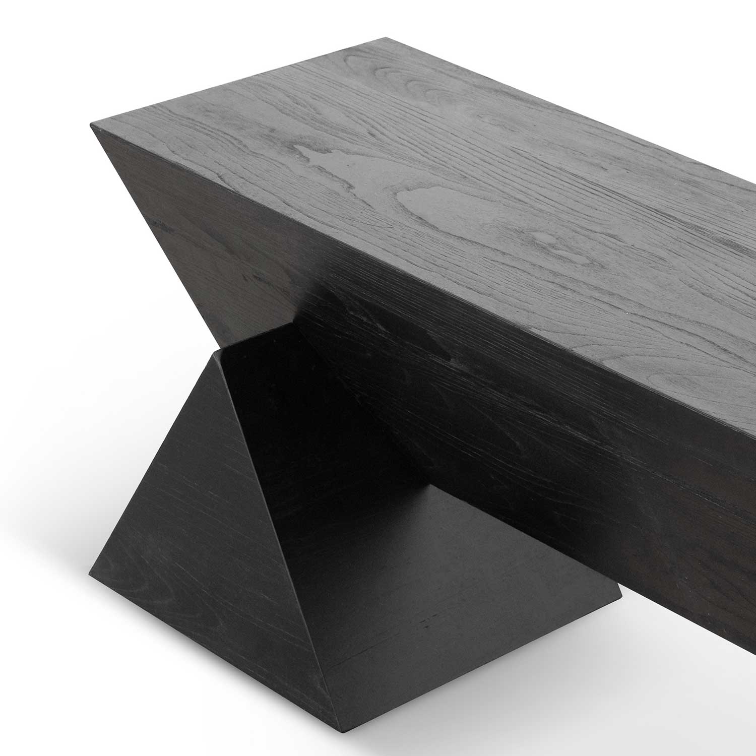 CDB6691-NI 1.9m Elm Bench - Full Black - Image 5