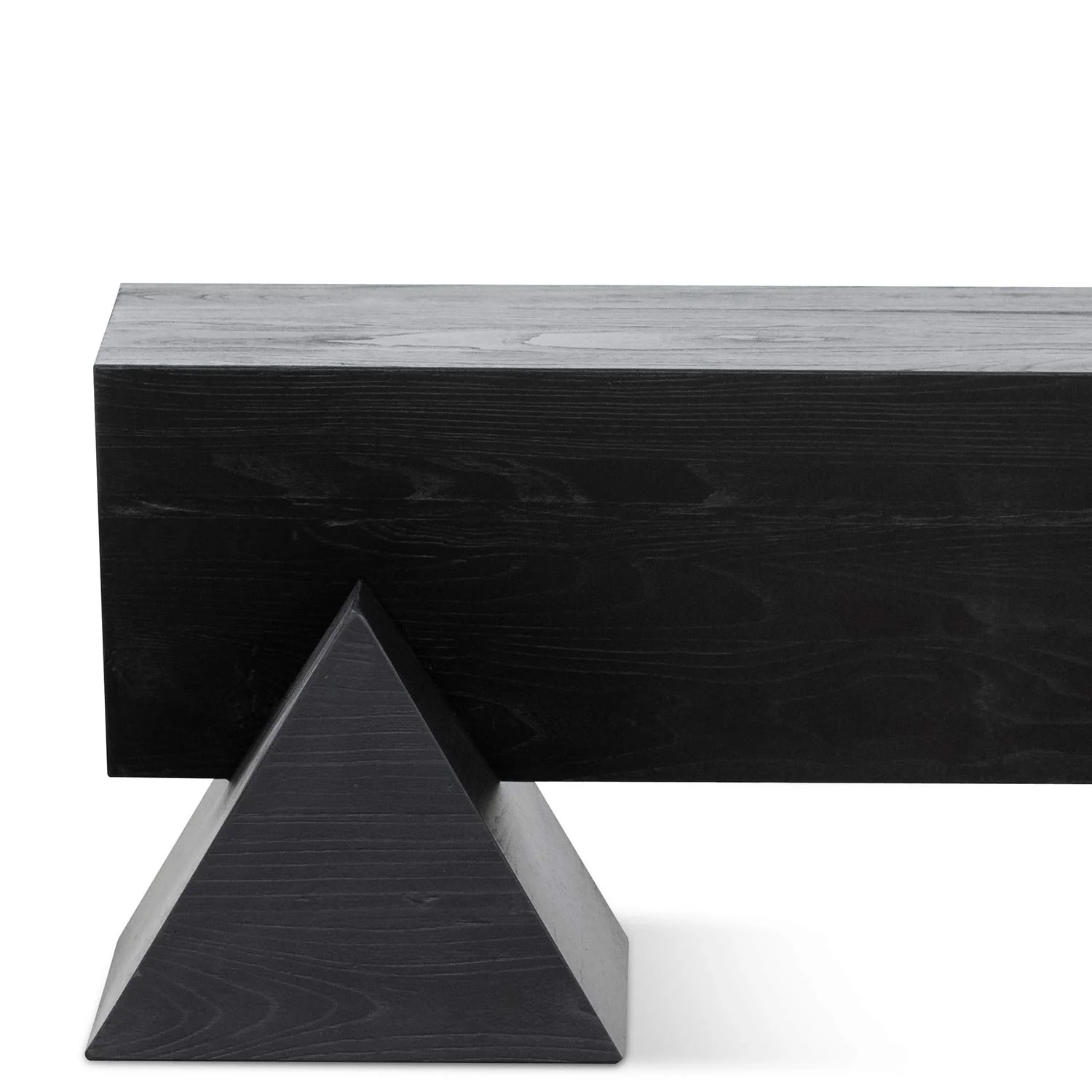 CDB6691-NI 1.9m Elm Bench - Full Black - Image 7