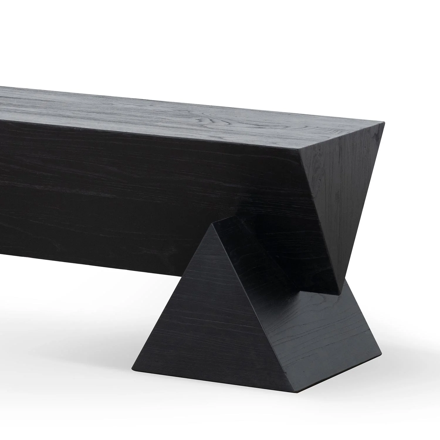 CDB6691-NI 1.9m Elm Bench - Full Black - Image 8