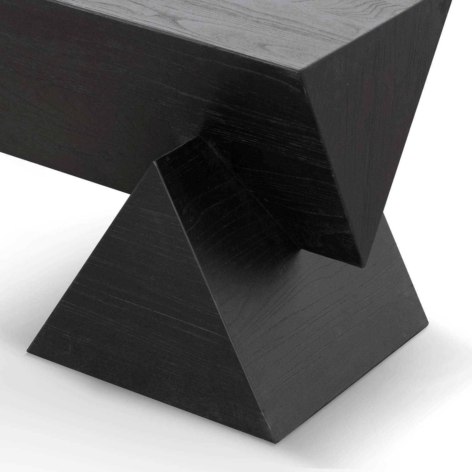 CDB6691-NI 1.9m Elm Bench - Full Black - Image 9