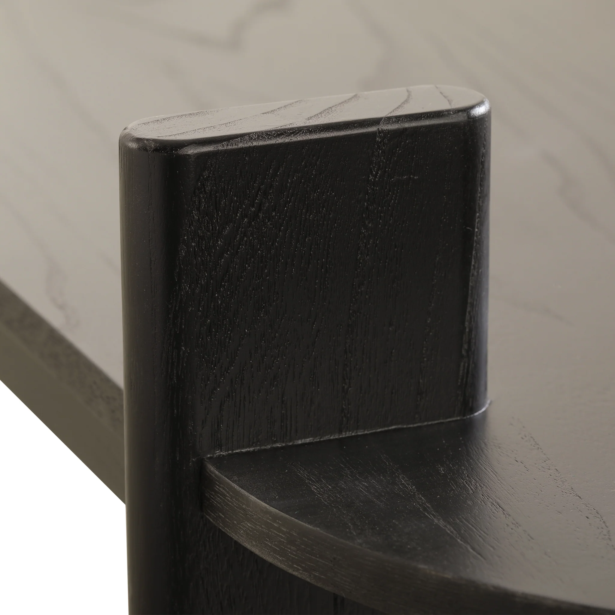 CDB8664-NI 1.6m Black Elm Bench - Natural Linen - Image 5